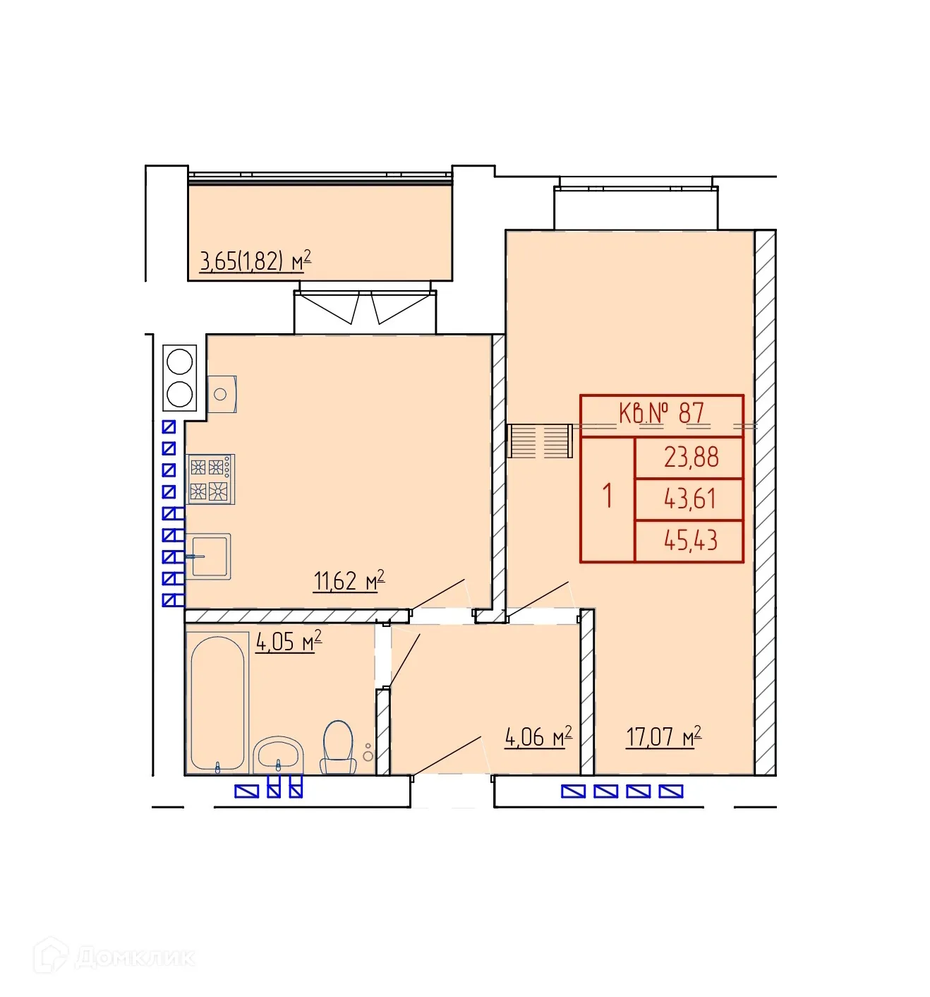 Фото квартиры в ЖК НЕВСКИЙ