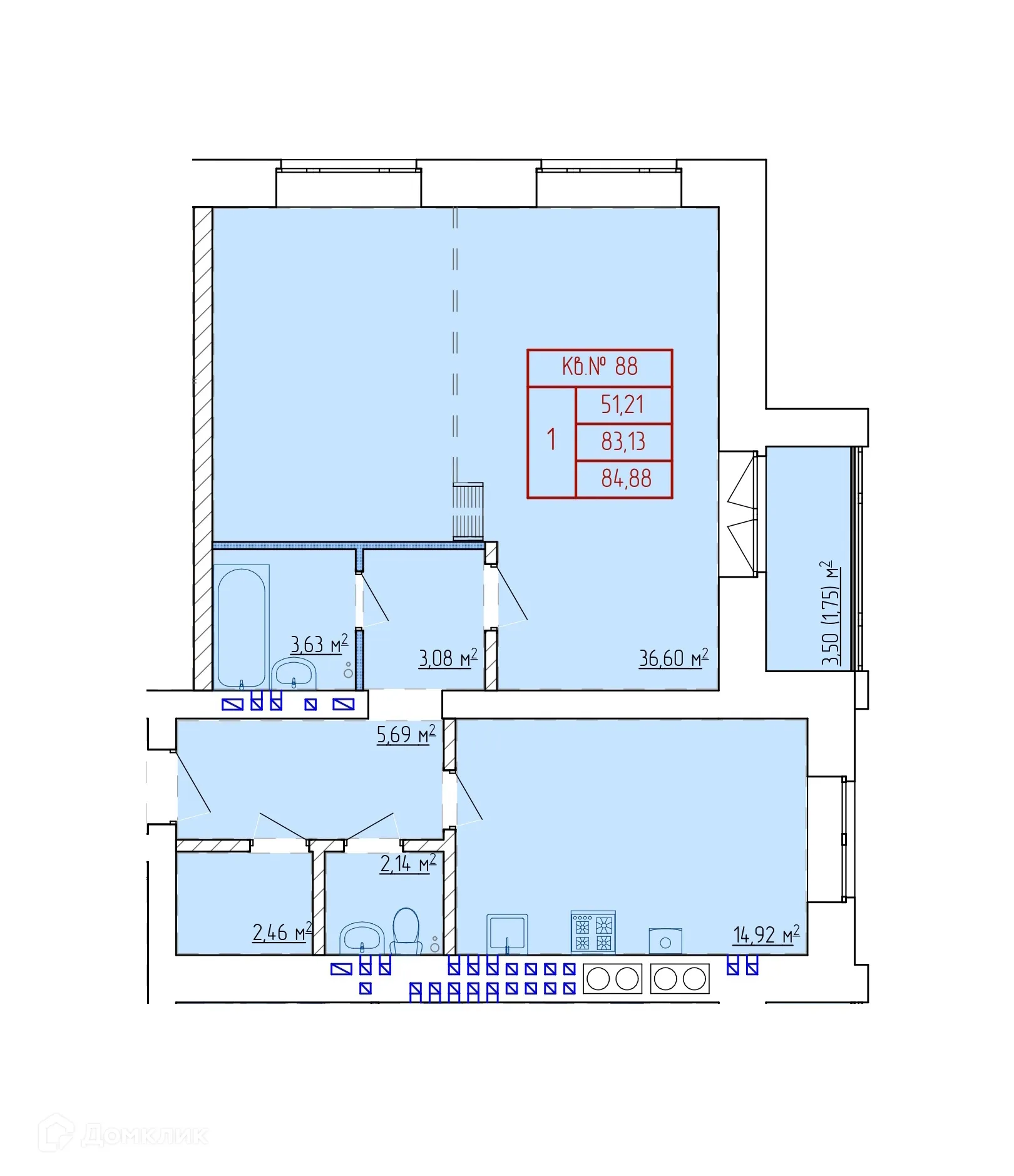 Фото квартиры в ЖК НЕВСКИЙ