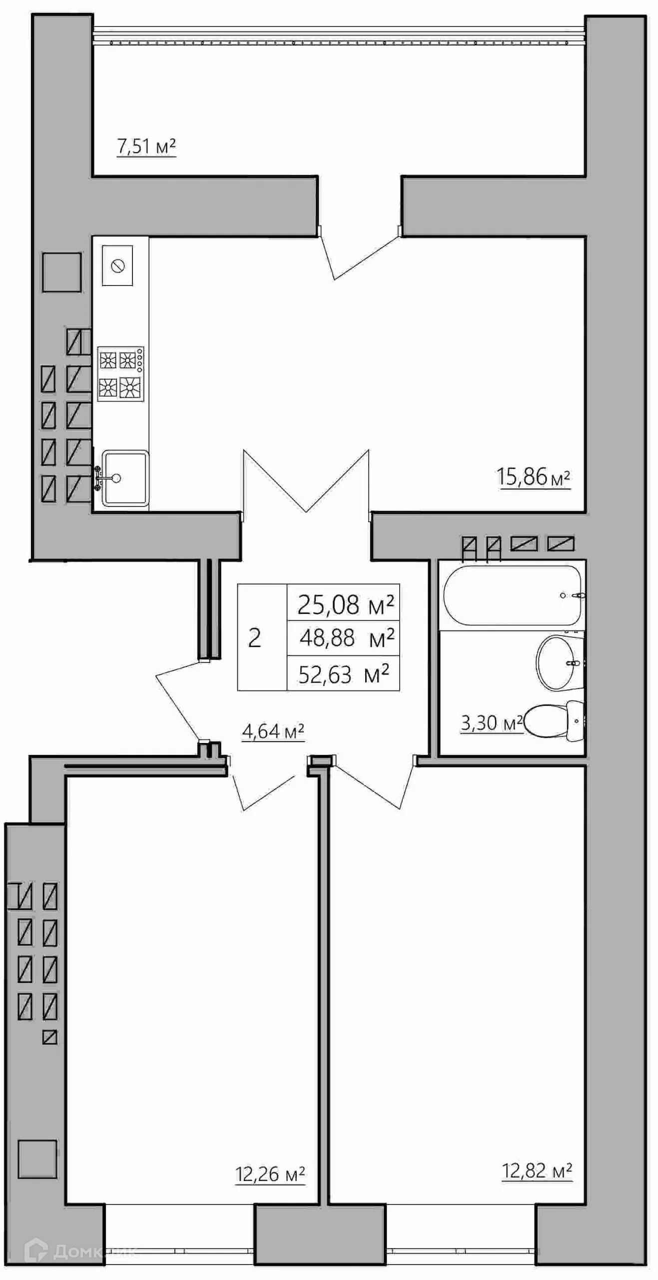 Фото квартиры в ЖК Мирный