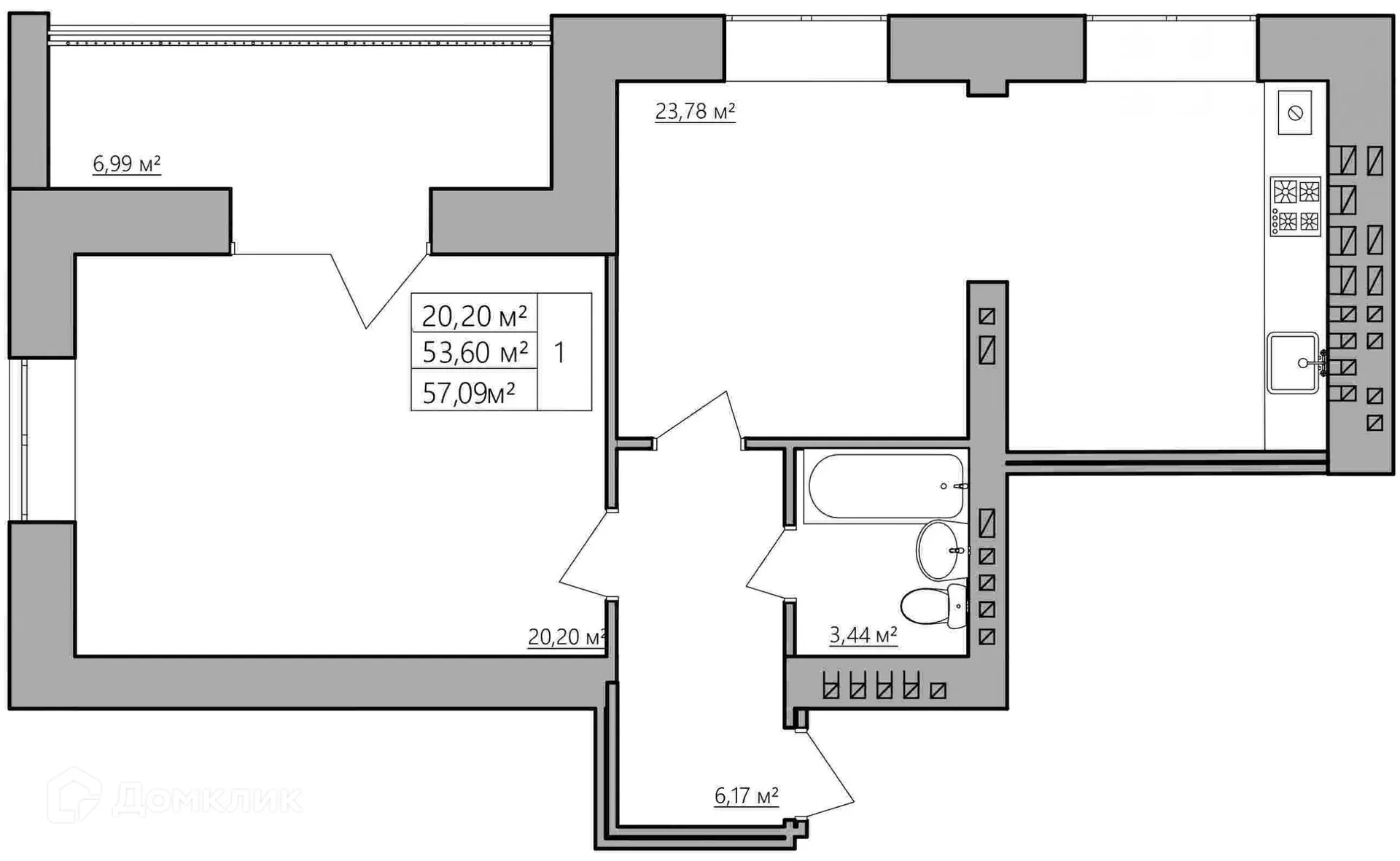 Фото квартиры в ЖК Мирный