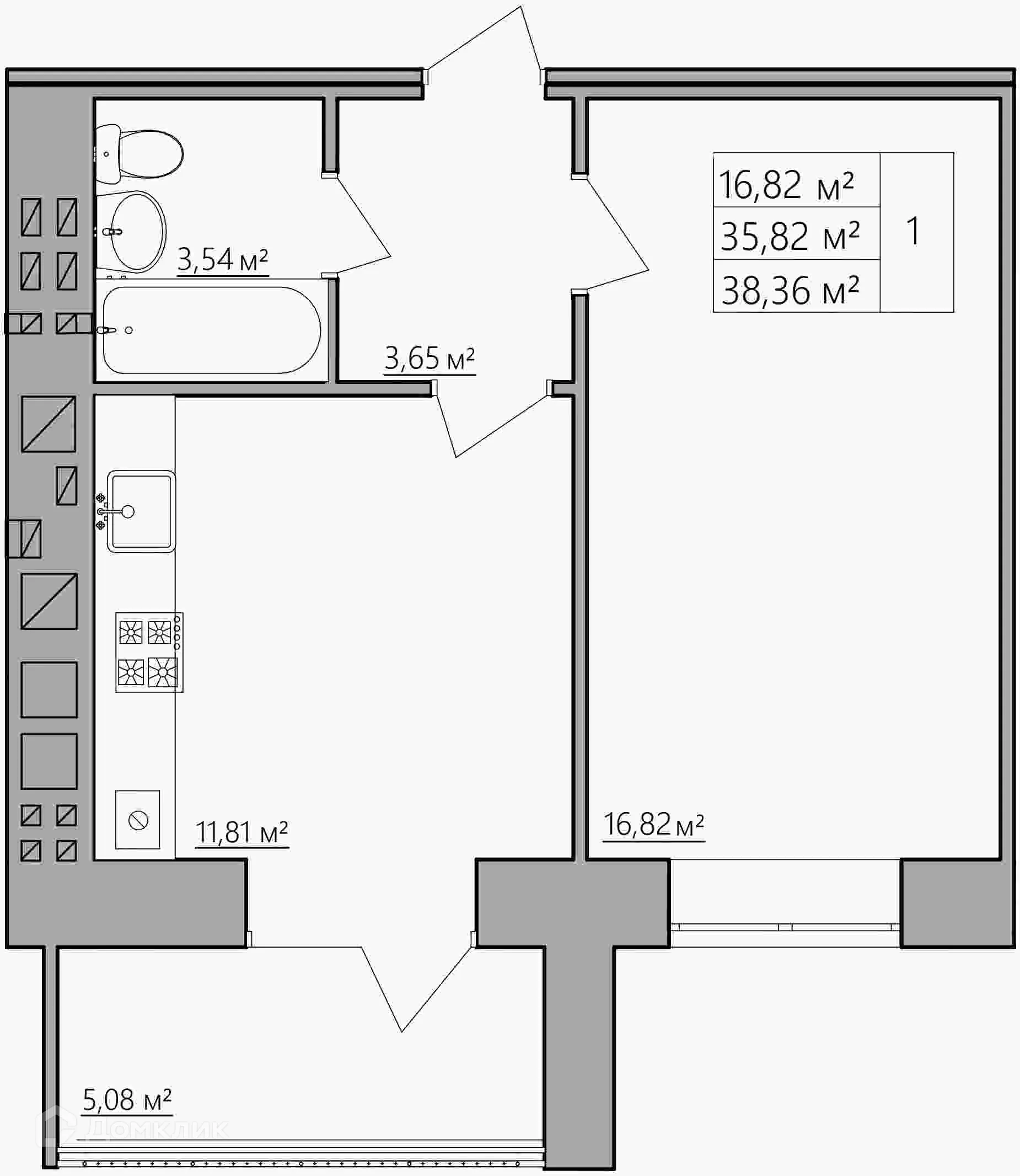 Фото квартиры в ЖК Мирный