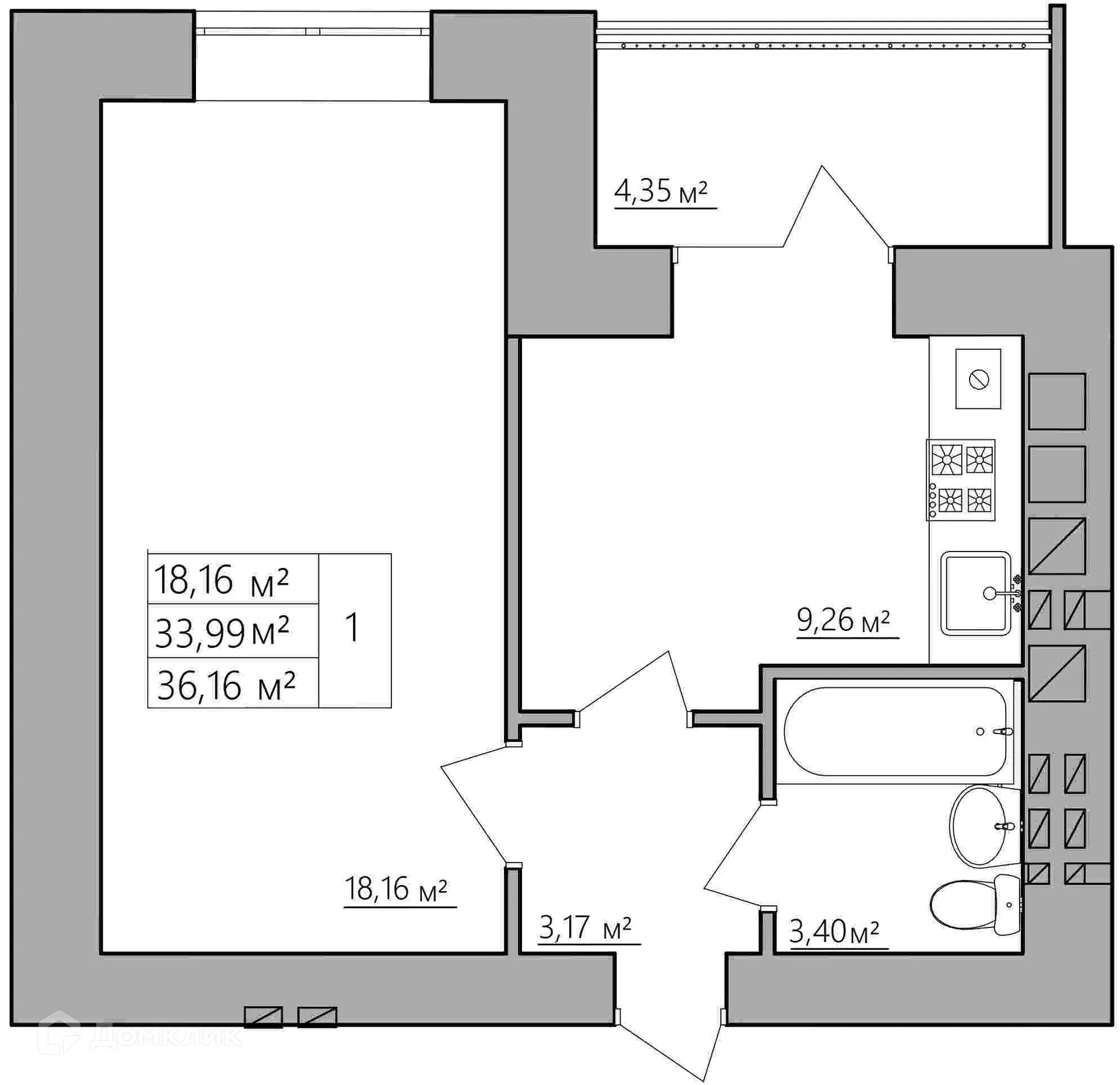 Фото квартиры в ЖК Мирный