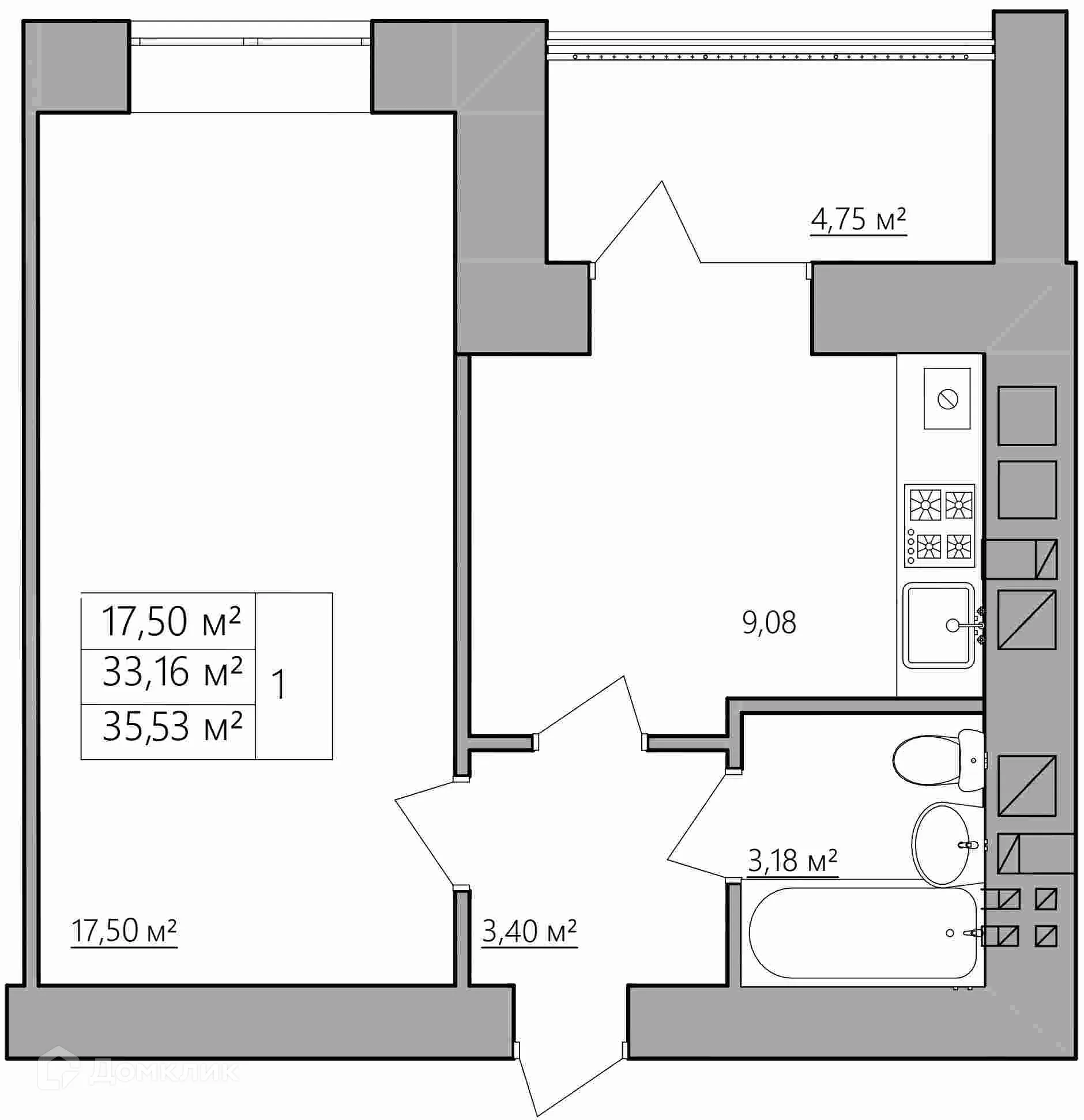 Фото квартиры в ЖК Мирный