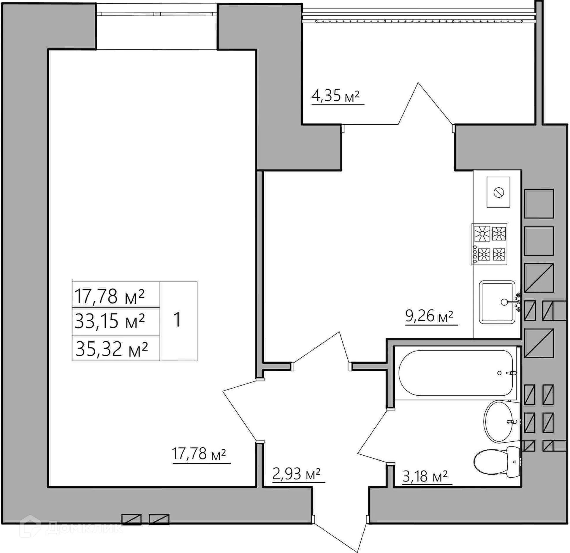Фото квартиры в ЖК Мирный