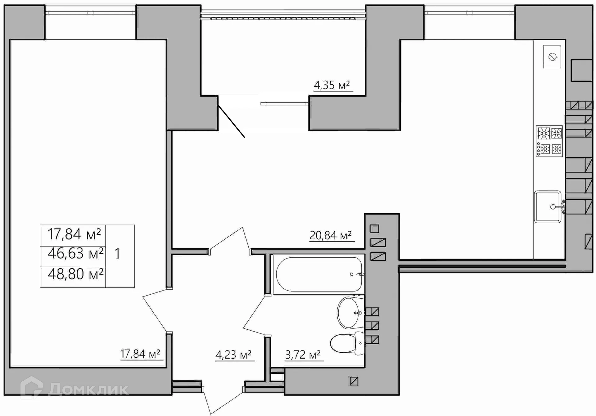 Фото квартиры в ЖК Мирный