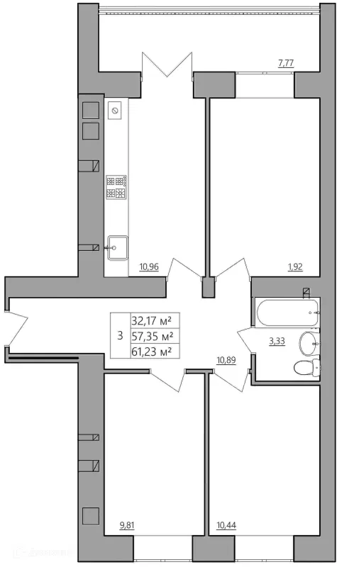 Квартира в ЖК Мирный