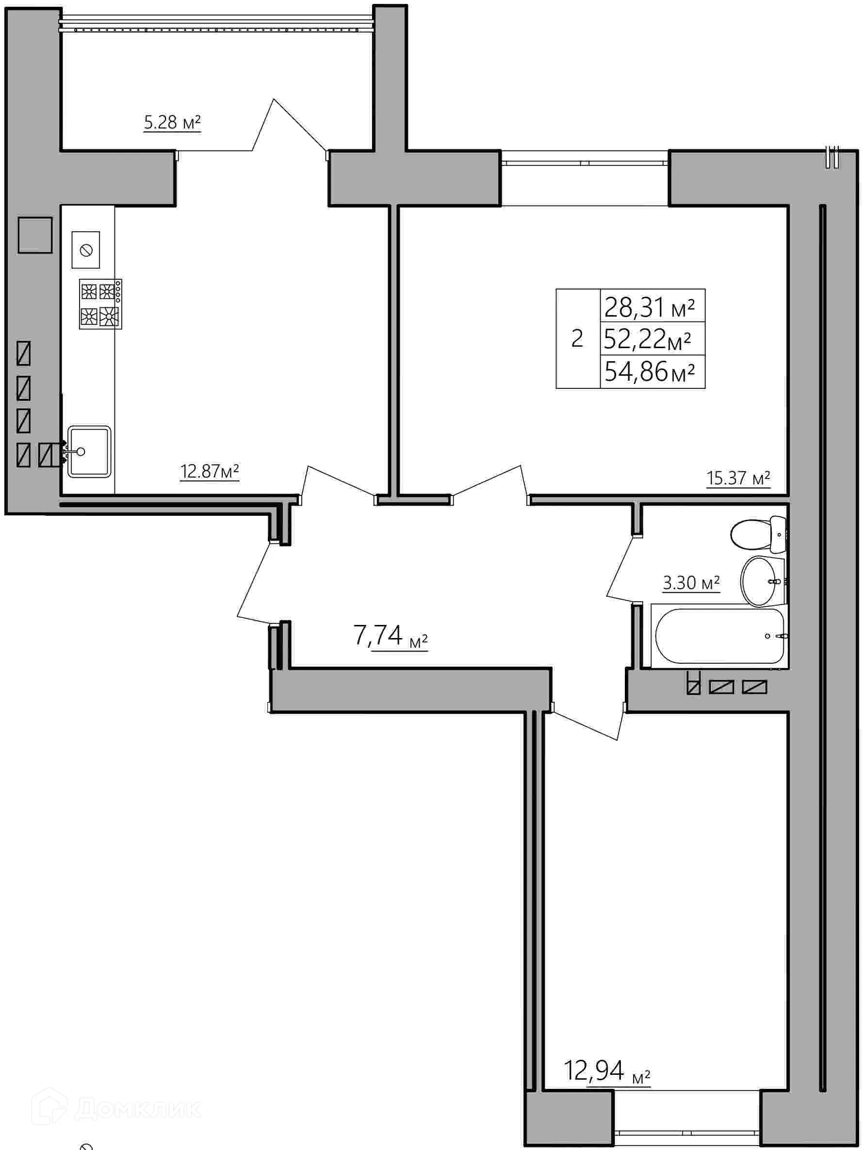 Фото квартиры в ЖК Мирный