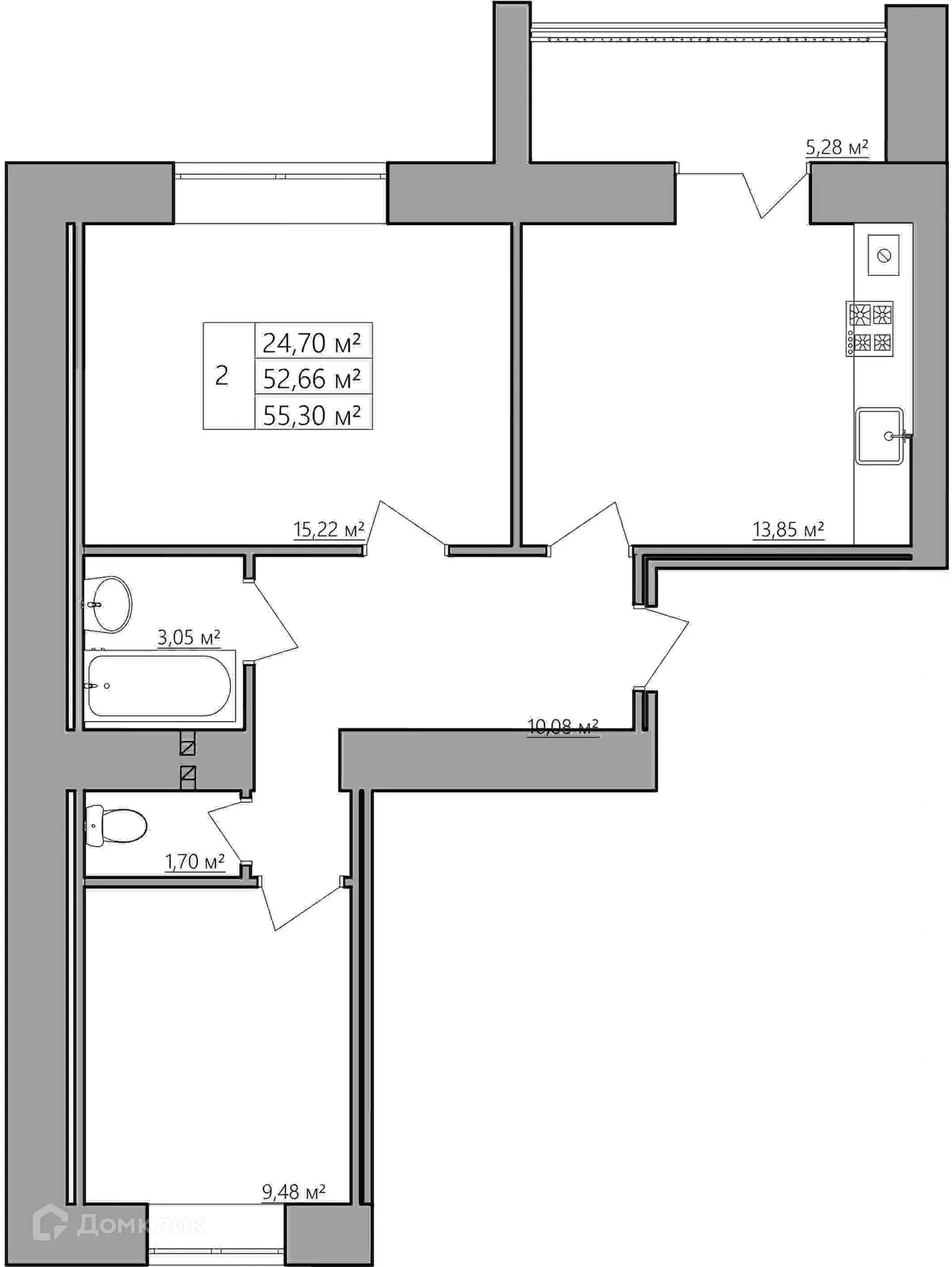 Фото квартиры в ЖК Мирный
