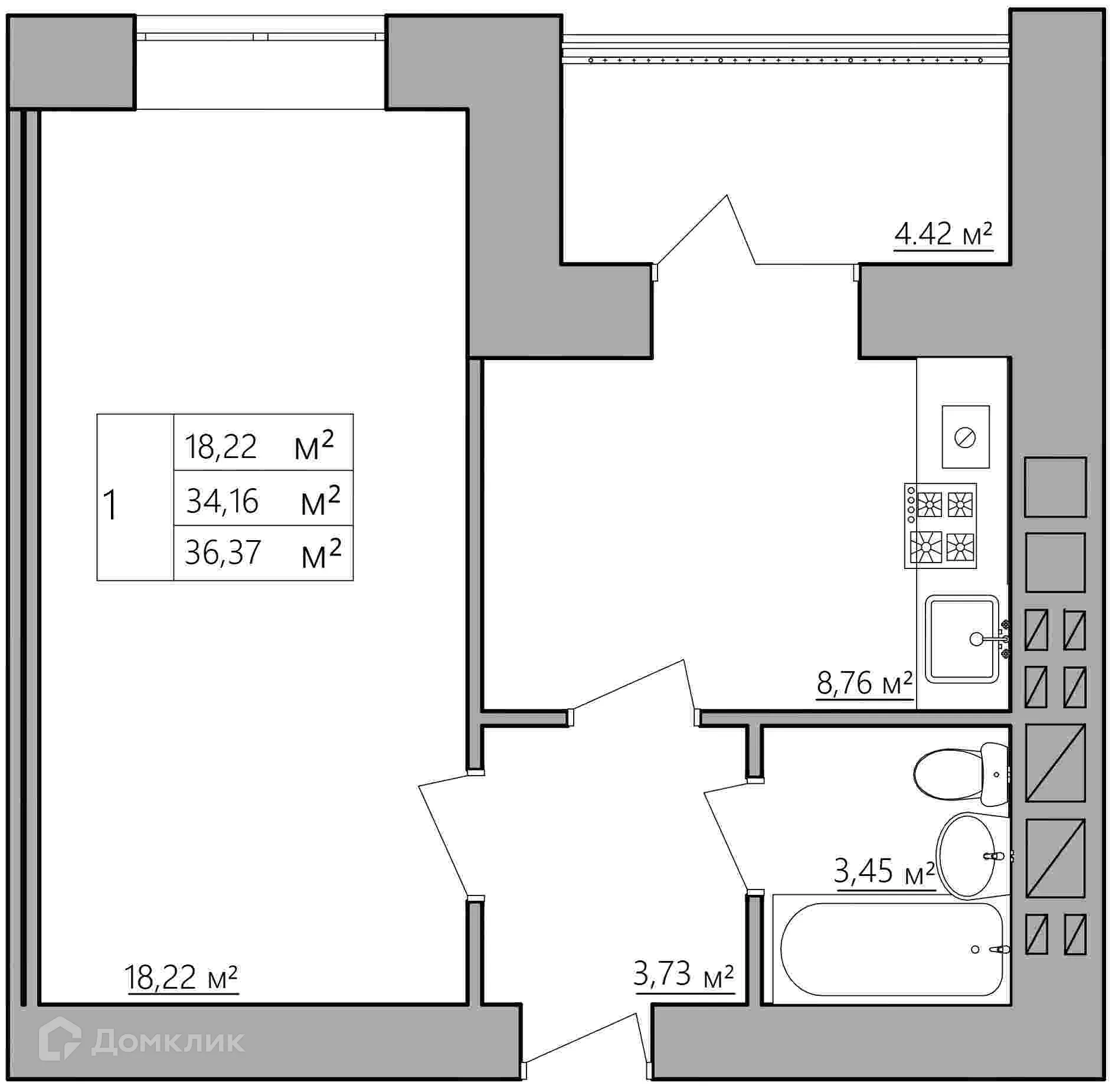 Фото квартиры в ЖК Мирный