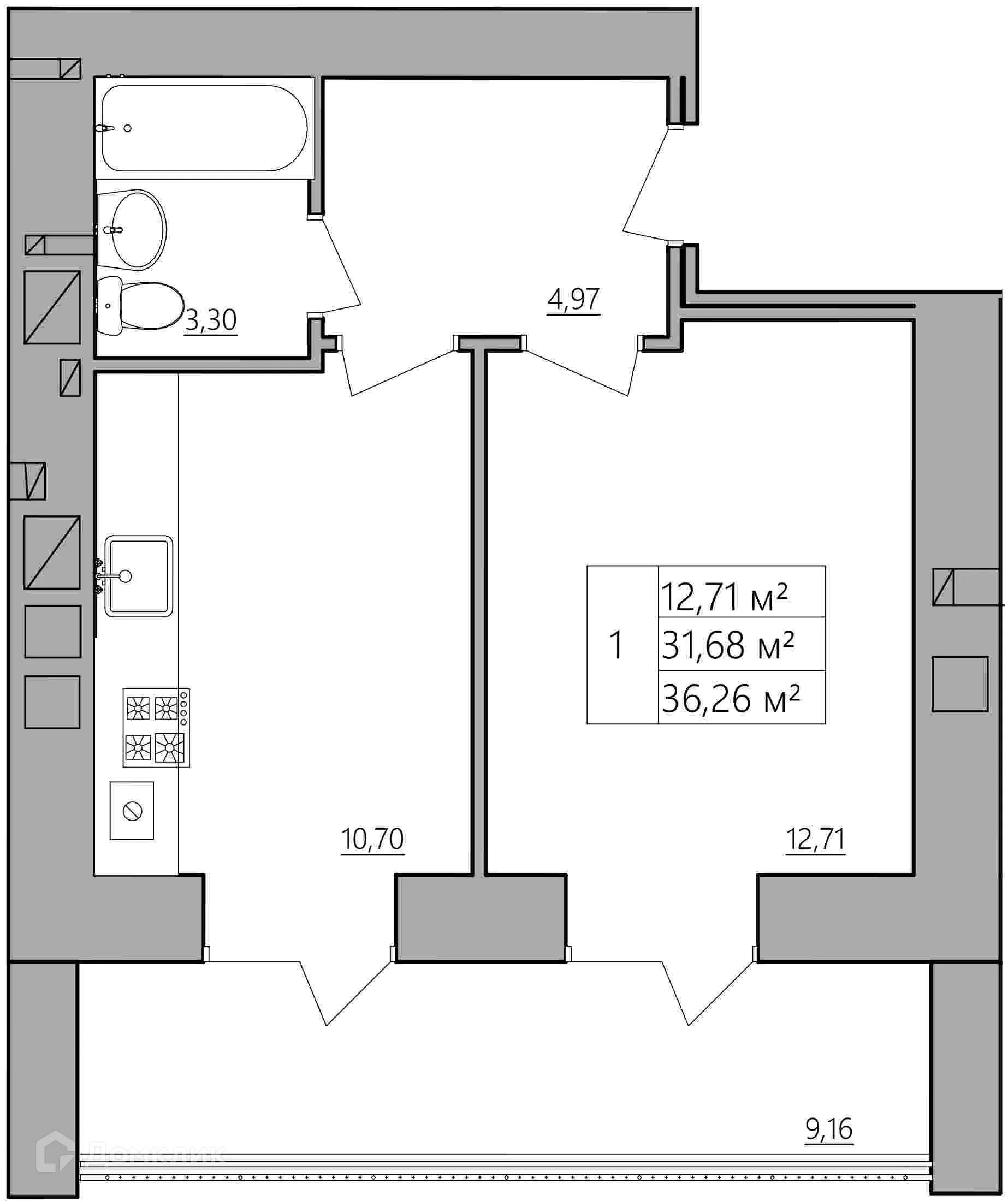 Фото квартиры в ЖК Мирный