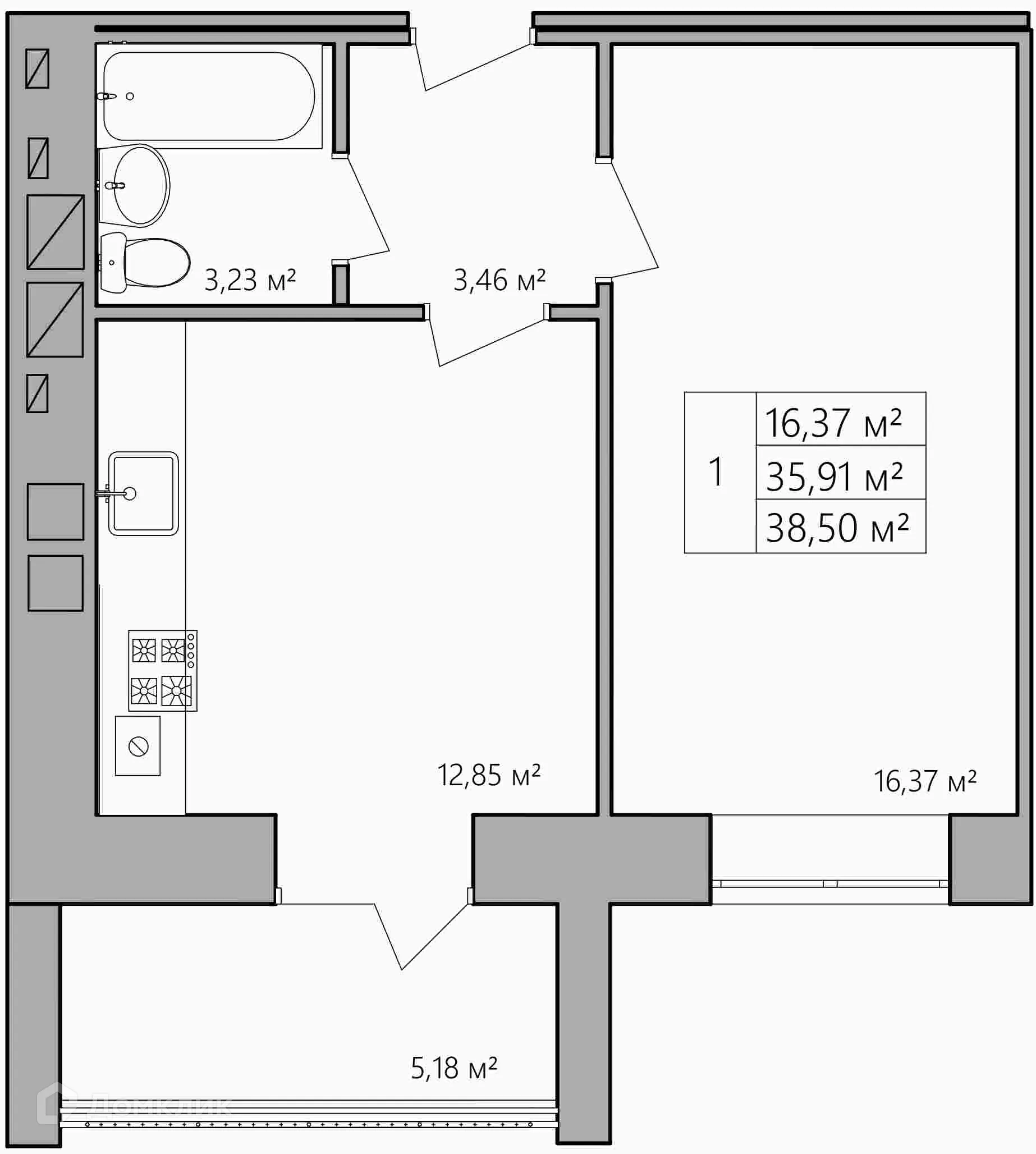 Фото квартиры в ЖК Мирный
