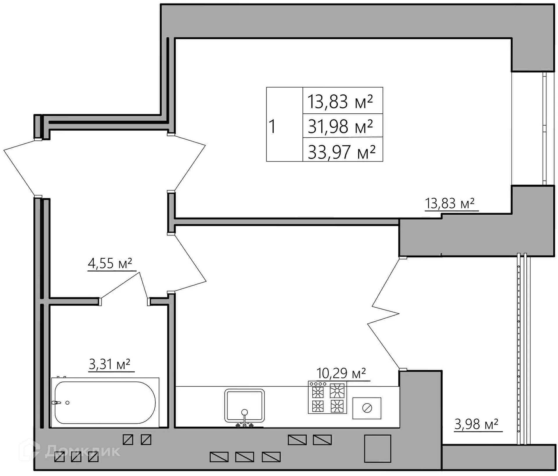 Фото квартиры в ЖК Мирный