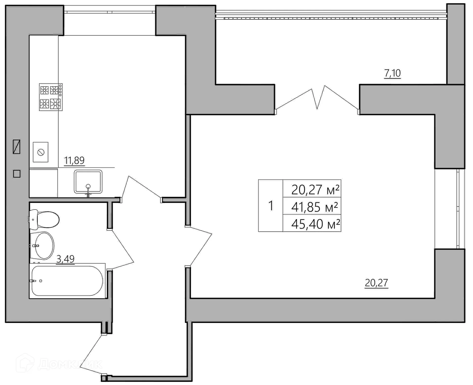 Фото квартиры в ЖК Мирный