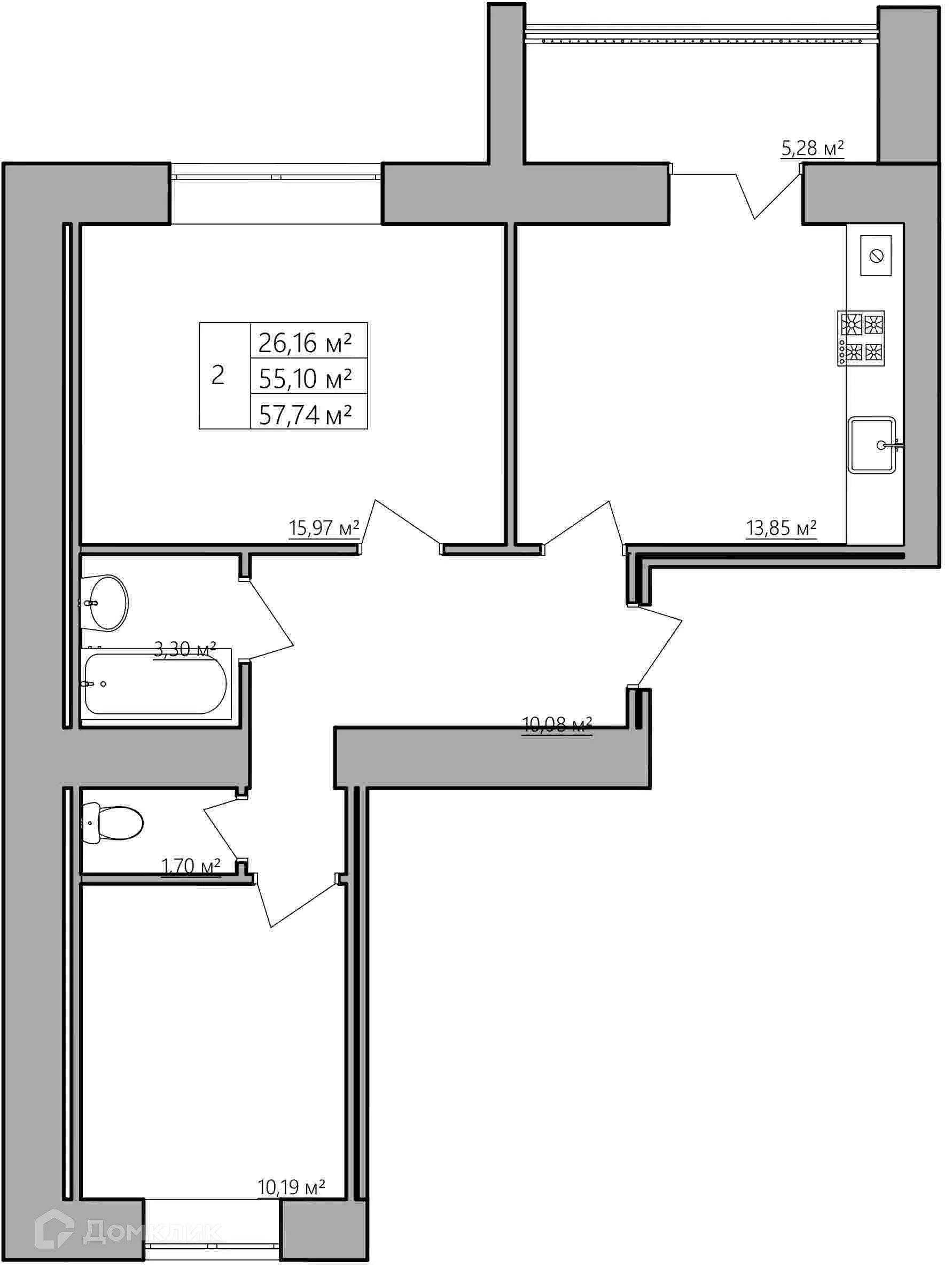 Фото квартиры в ЖК Мирный