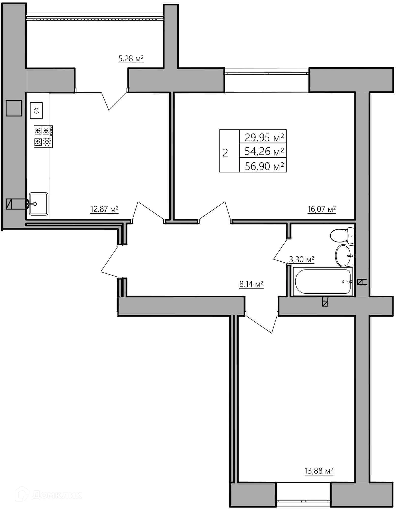 Фото квартиры в ЖК Мирный