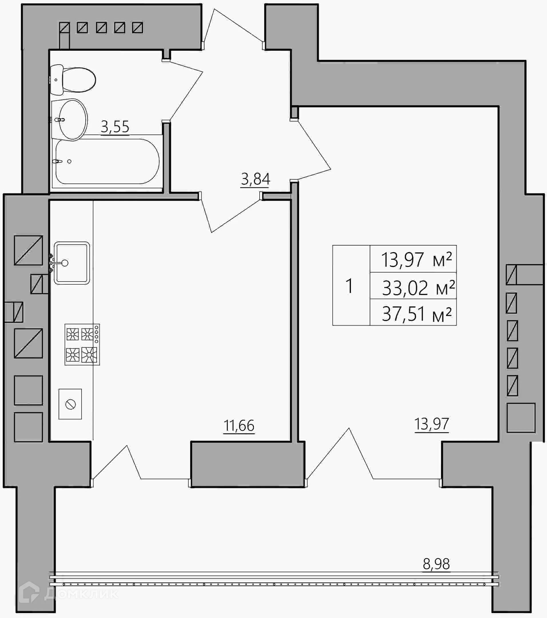 Фото квартиры в ЖК Мирный