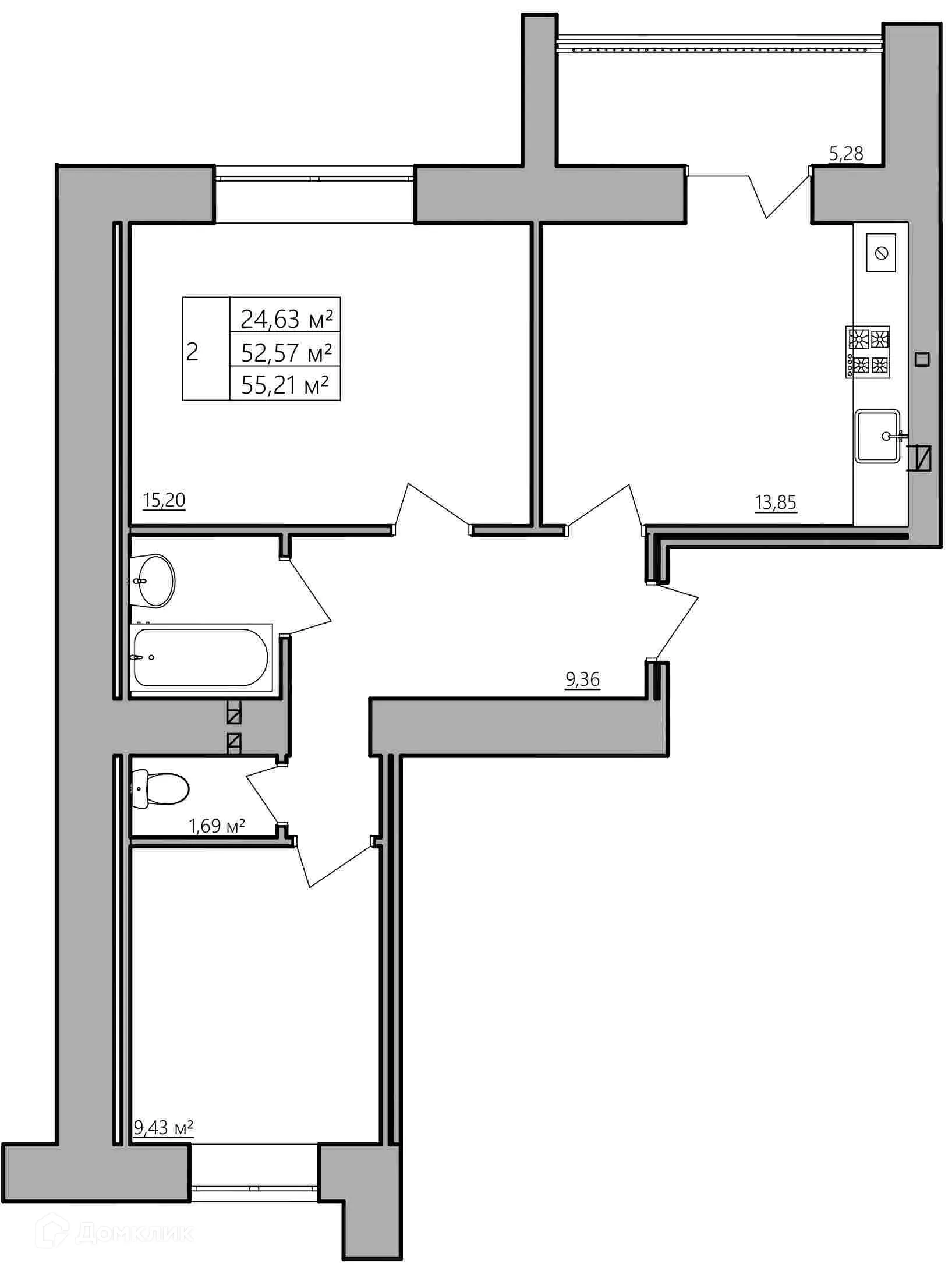 Фото квартиры в ЖК Мирный