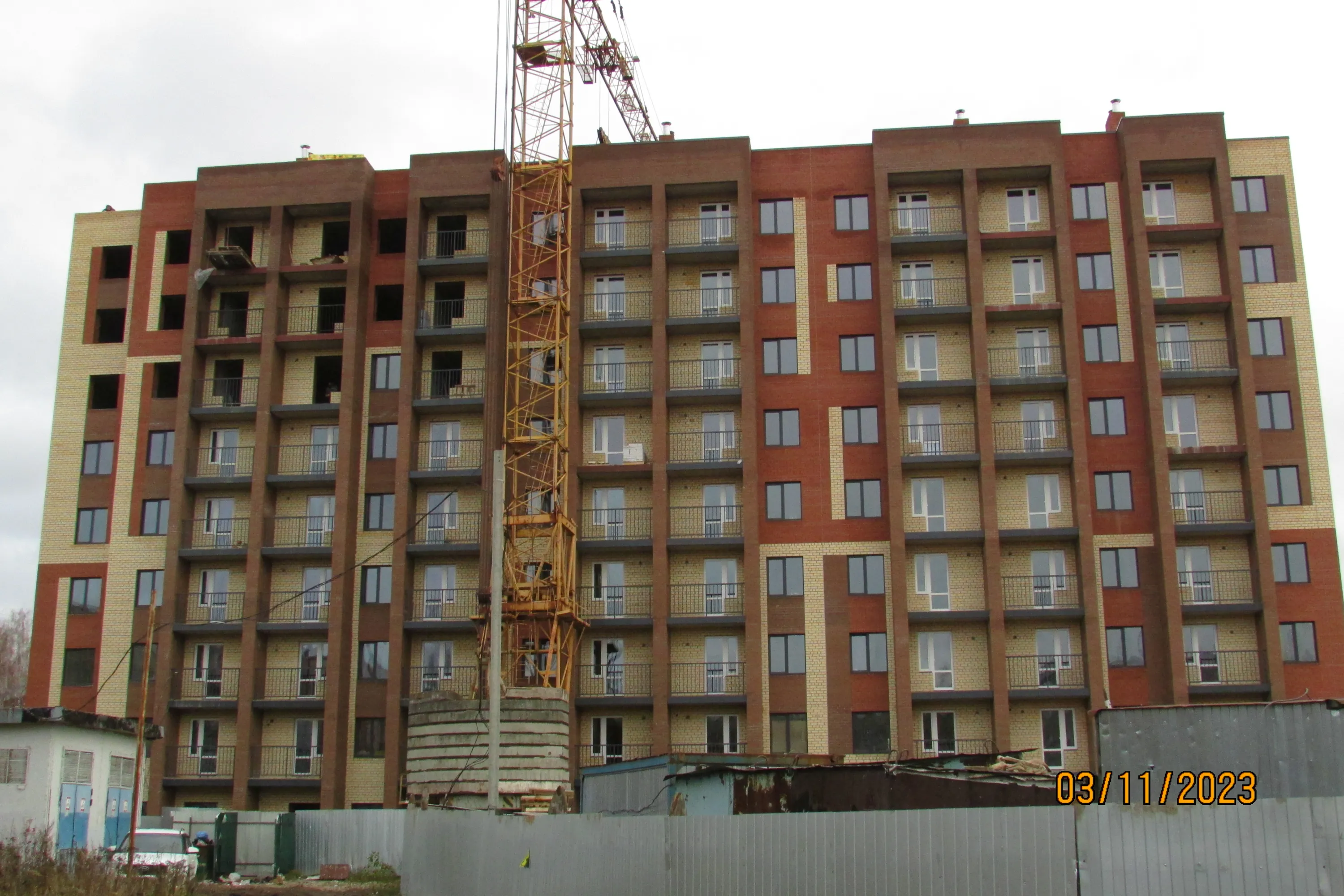 ЖК Высотка на Боровой ход строительства