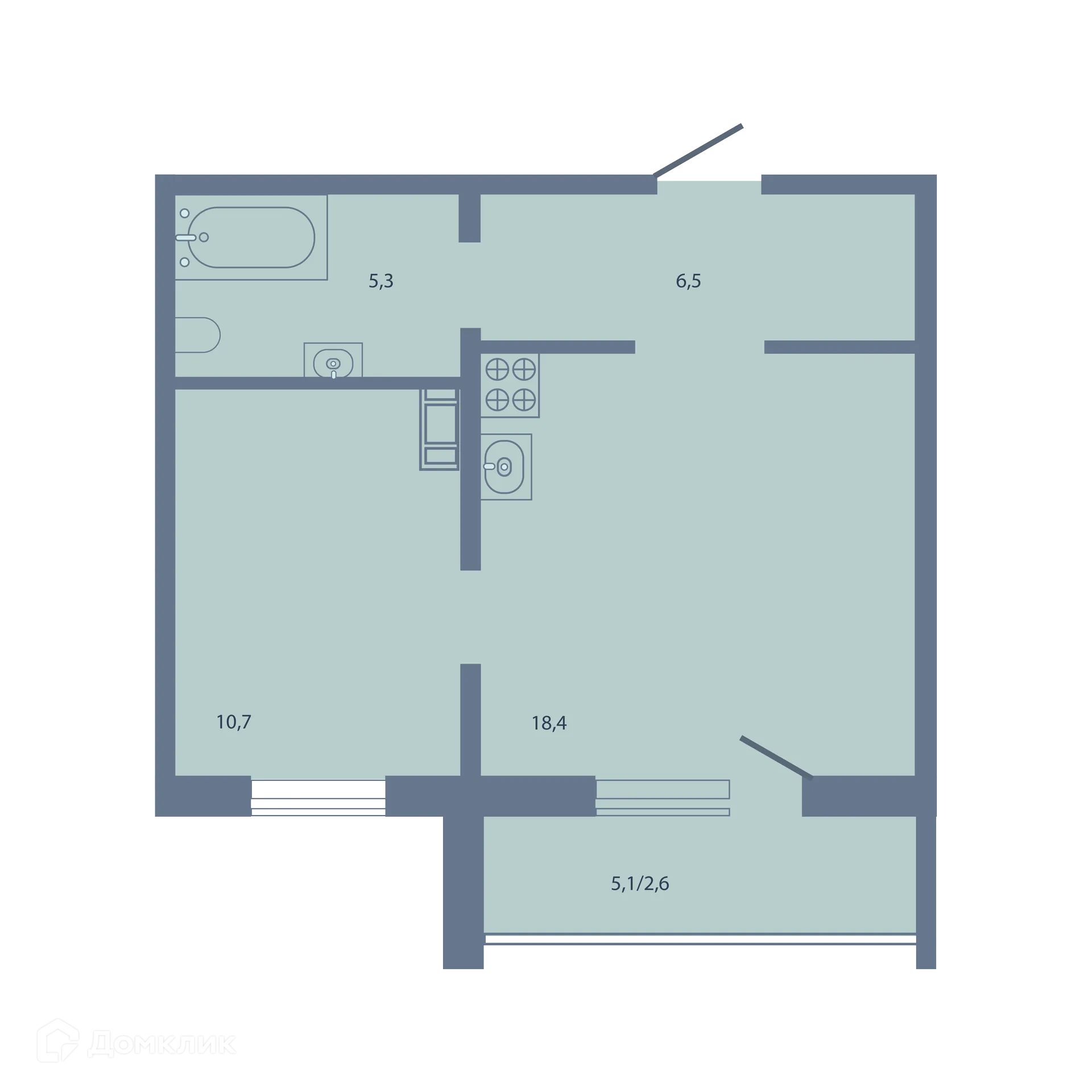 Фото квартиры в ЖК Бульвар-Парк
