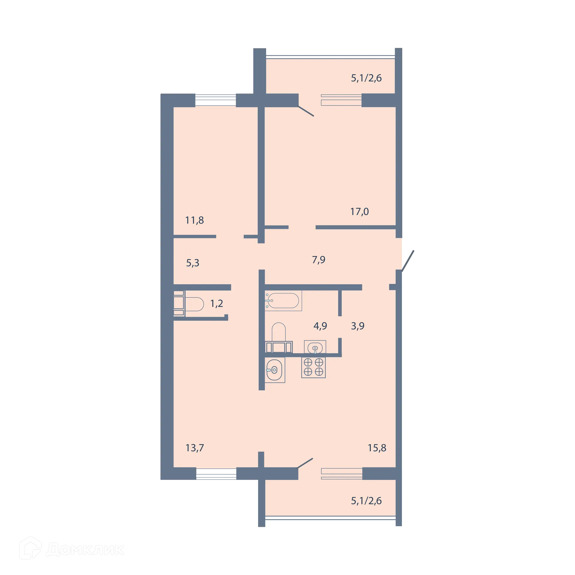Фото квартиры в ЖК Бульвар-Парк
