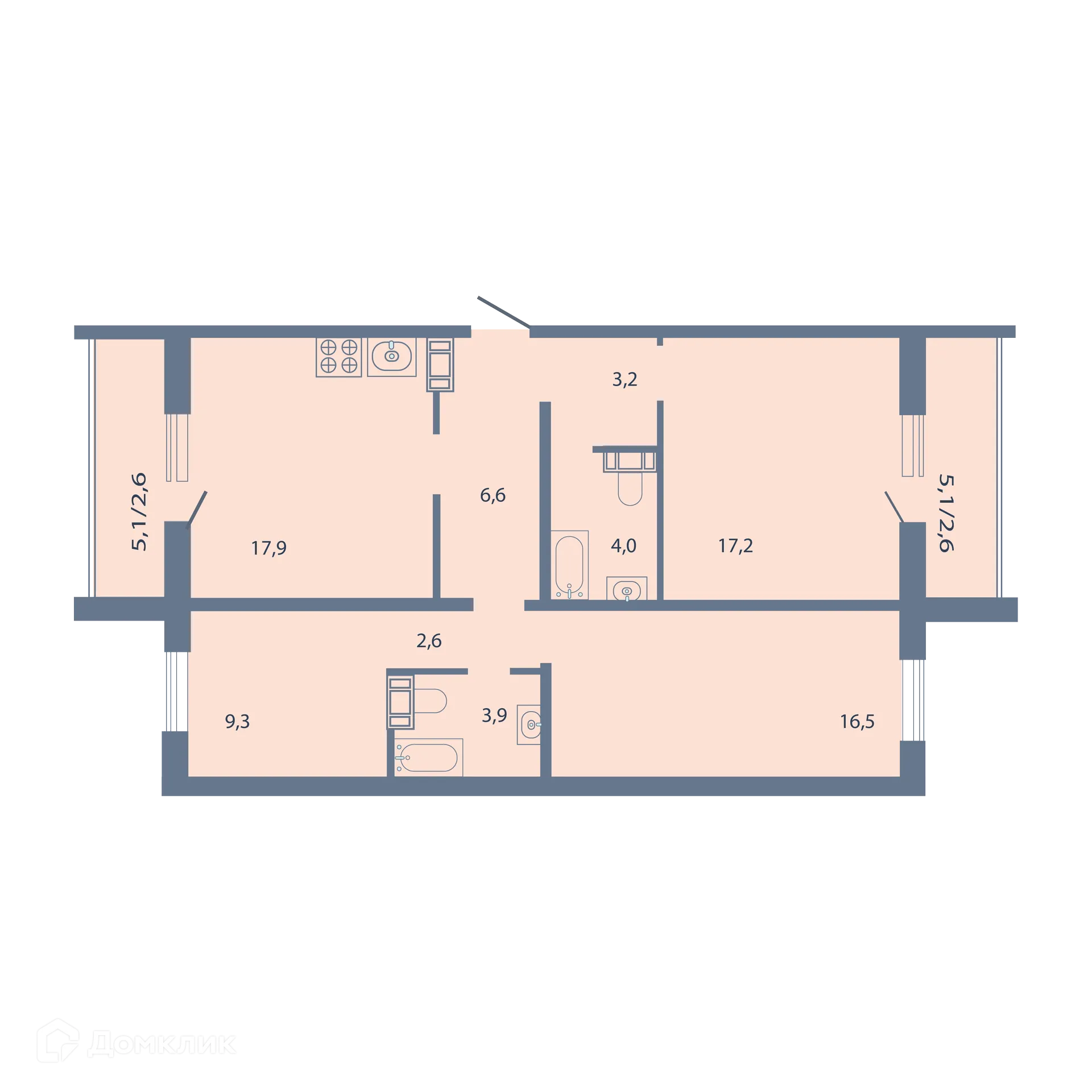 Фото квартиры в ЖК Бульвар-Парк