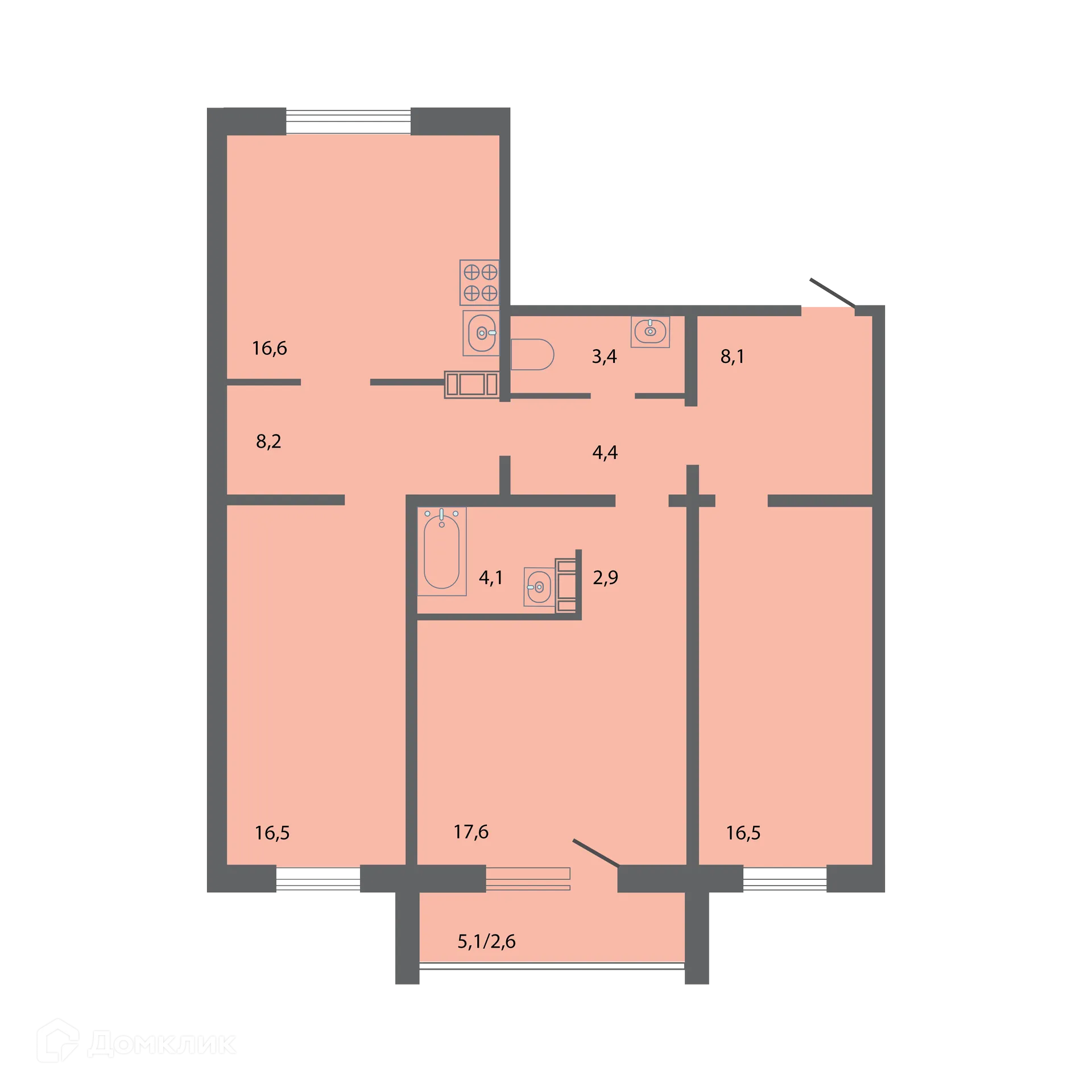 Фото квартиры в ЖК Бульвар-Парк