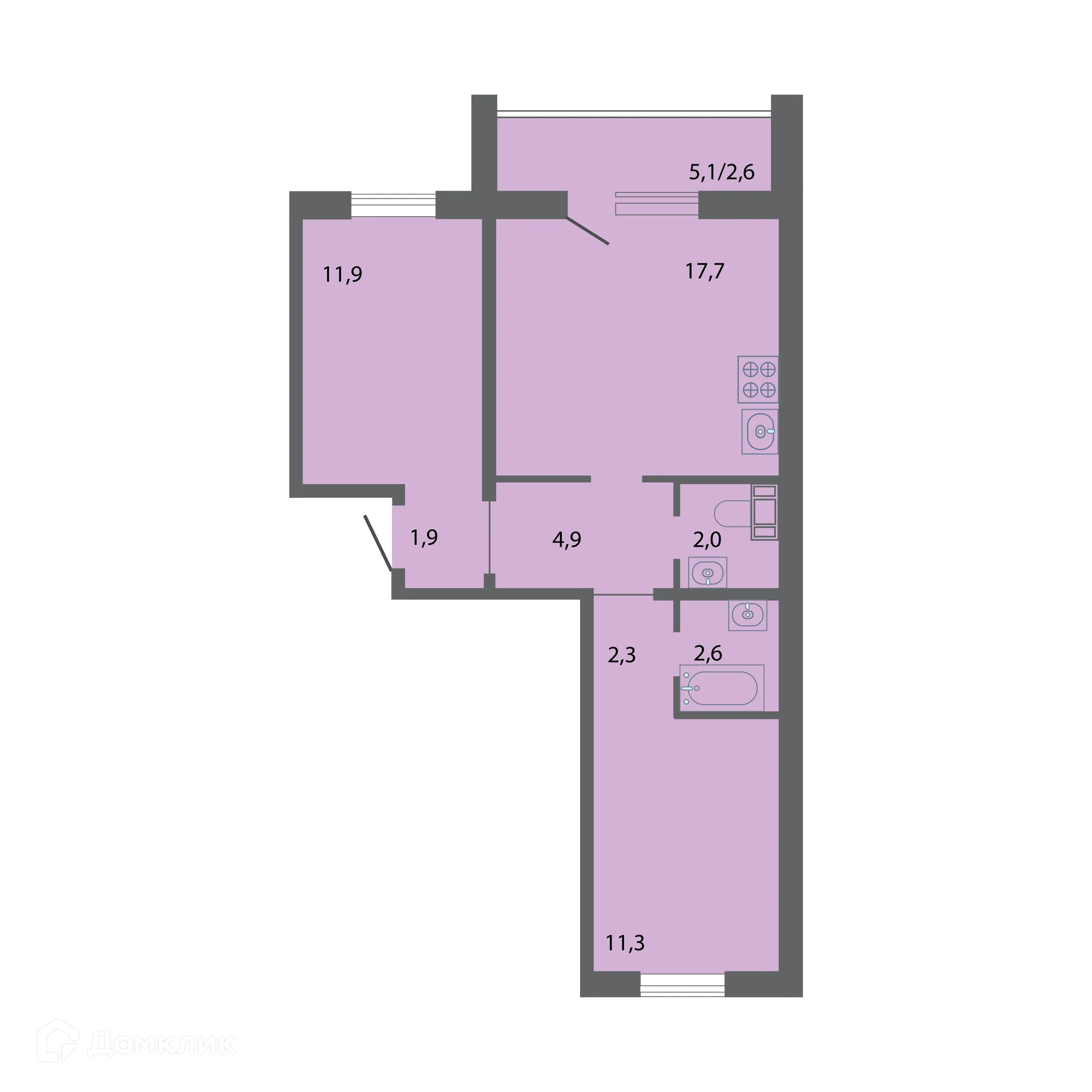 Фото квартиры в ЖК Бульвар-Парк