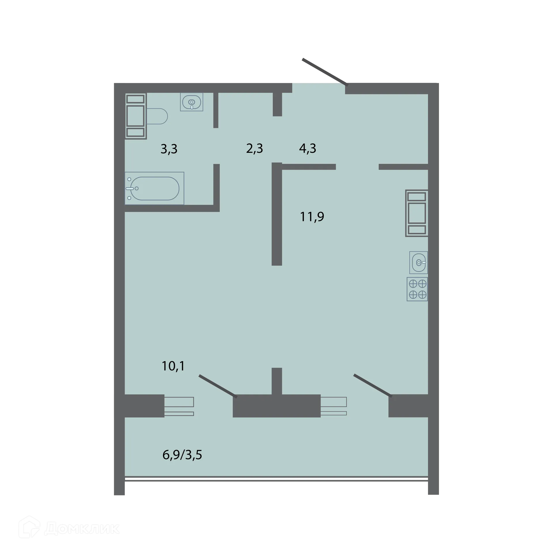 Фото квартиры в ЖК Бульвар-Парк