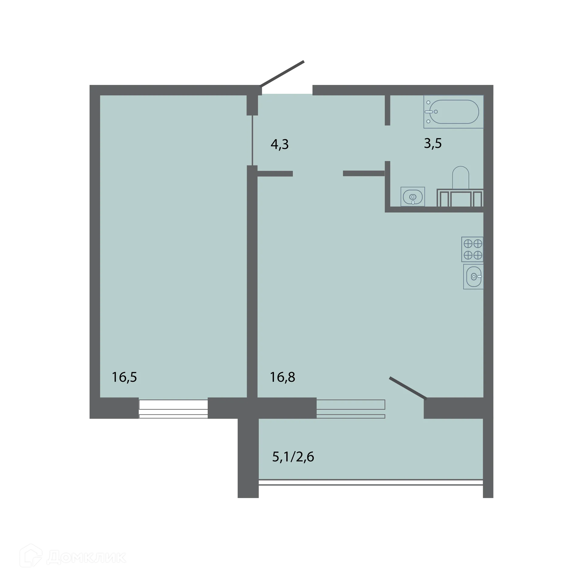Фото квартиры в ЖК Бульвар-Парк