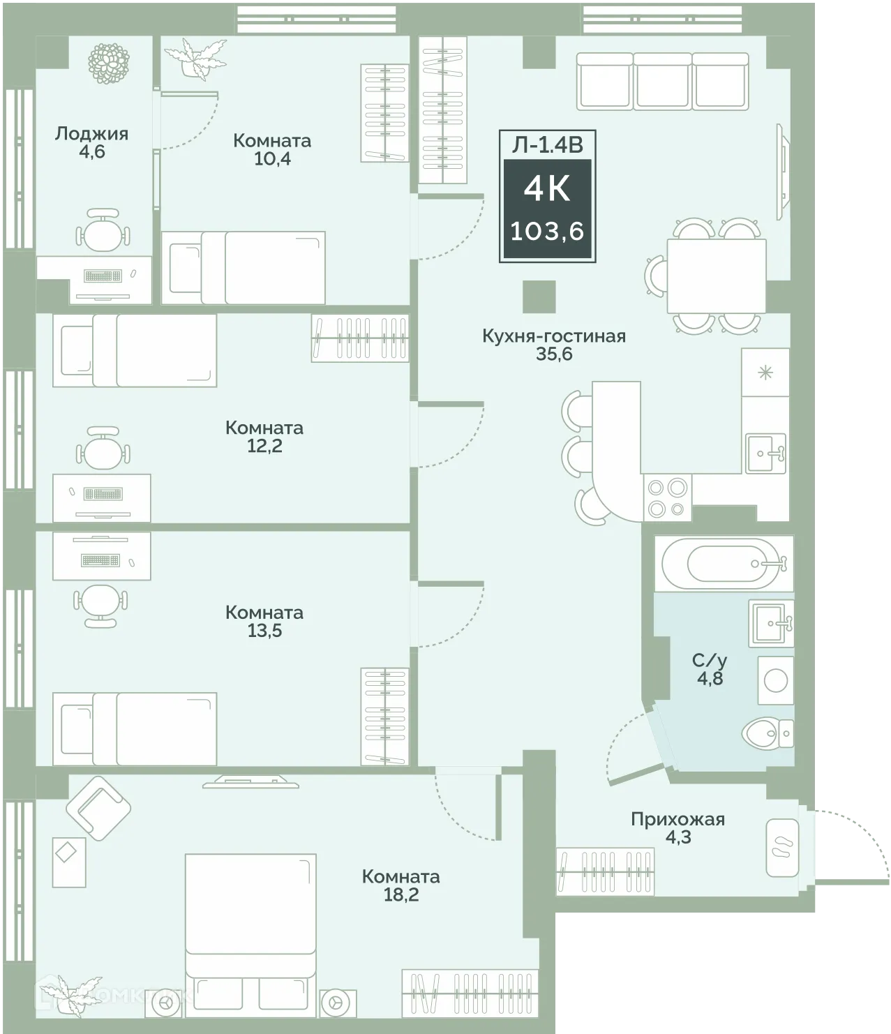 Фото квартиры в ЖК "Районы-Кварталы"