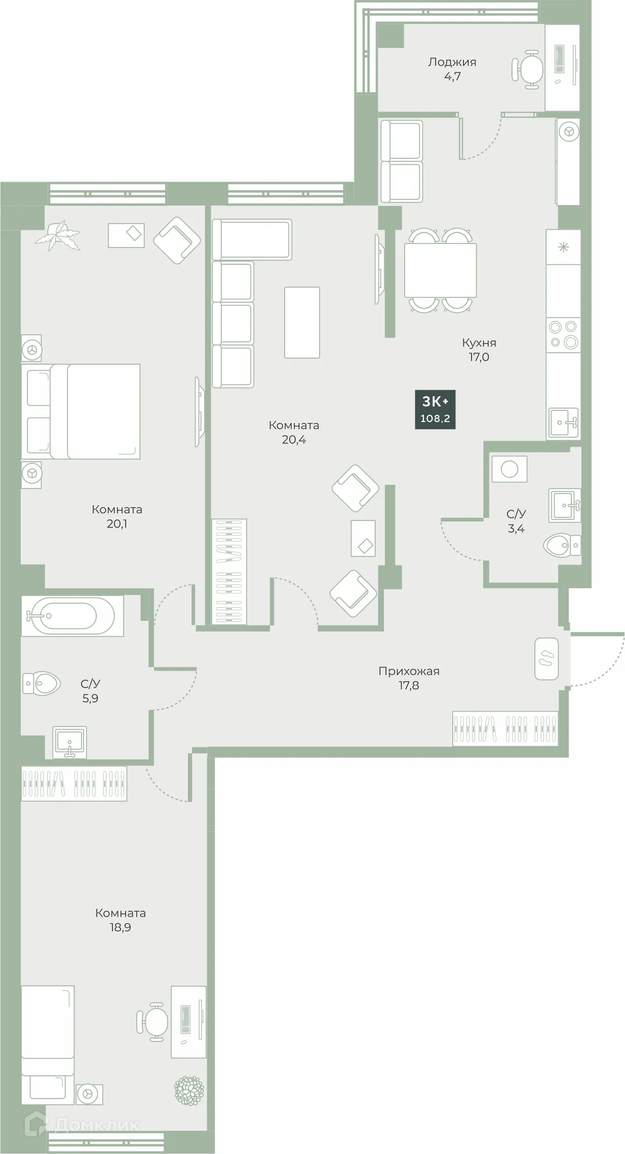 Фото квартиры в ЖК "Районы-Кварталы"