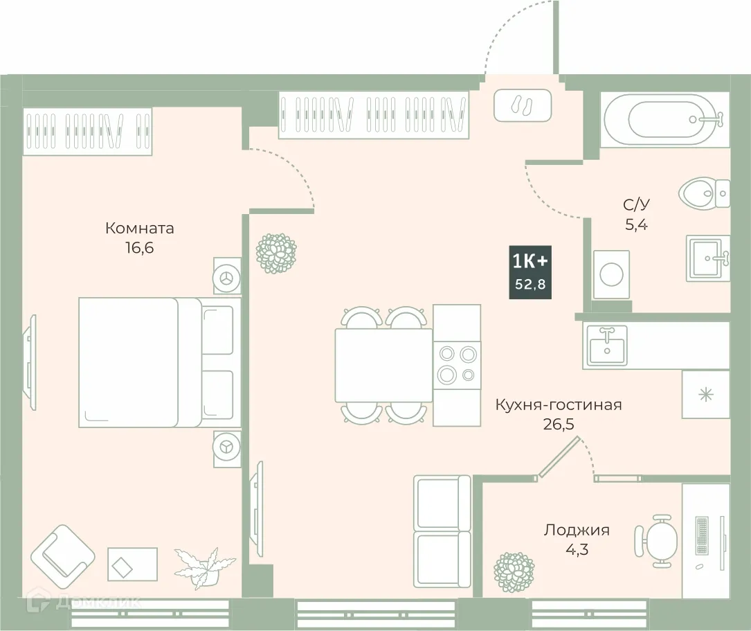 Фото квартиры в ЖК "Районы-Кварталы"