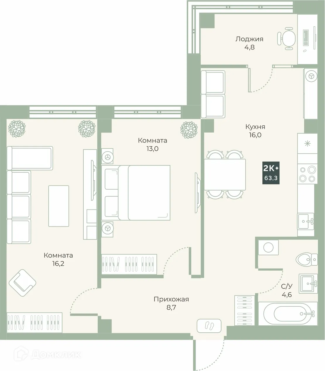 Фото квартиры в ЖК "Районы-Кварталы"