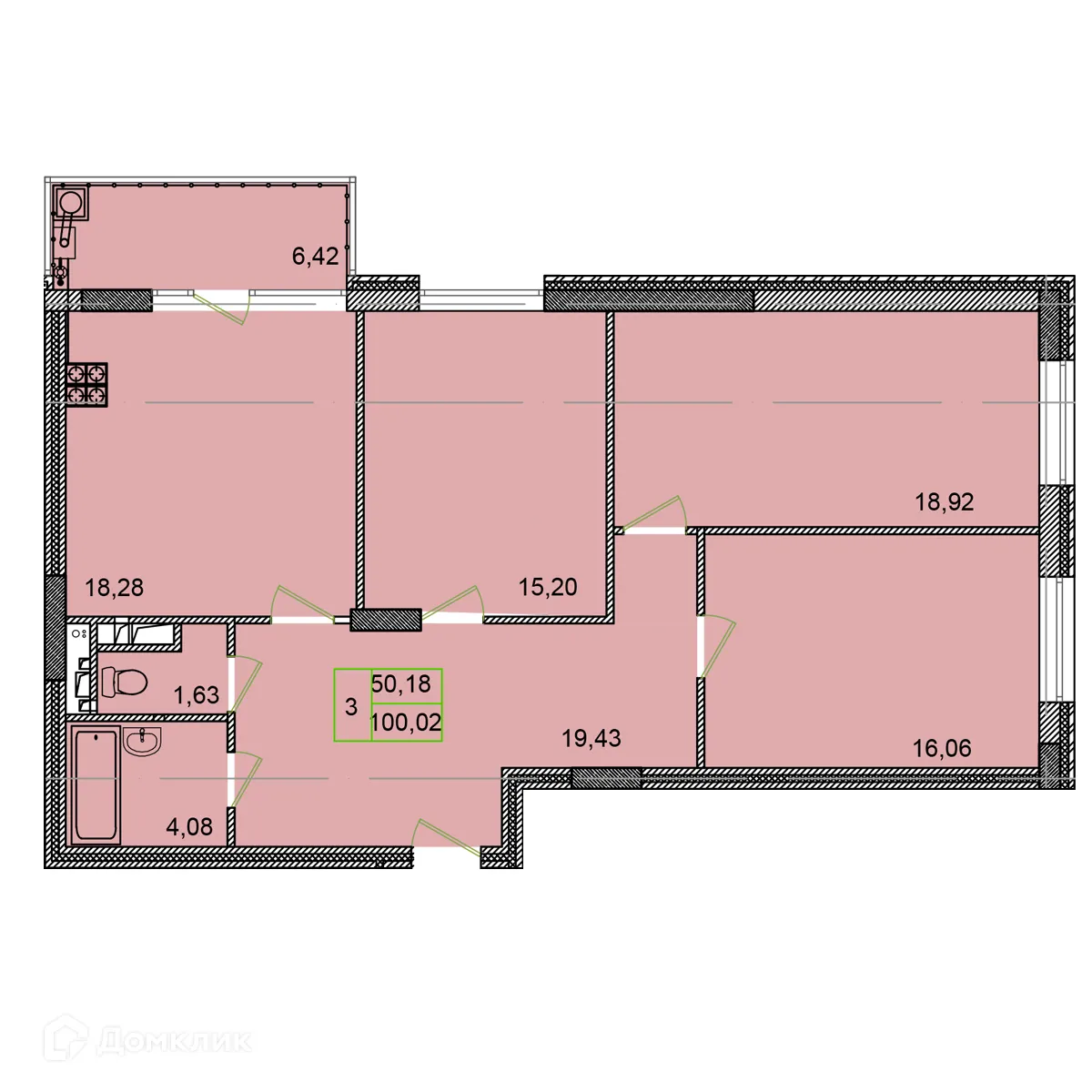 Фото квартиры в ЖК Халтурина 8