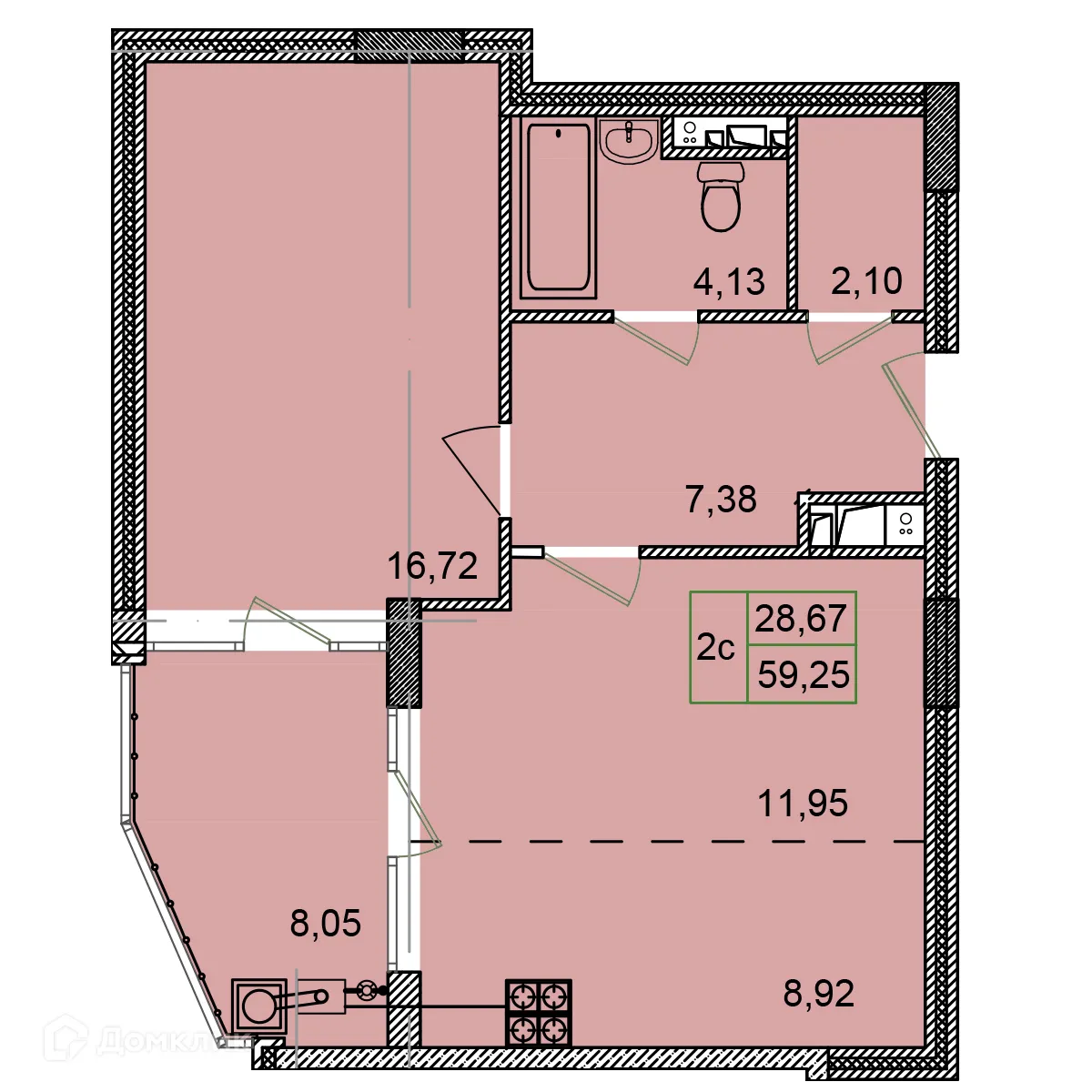 Фото квартиры в ЖК Халтурина 8