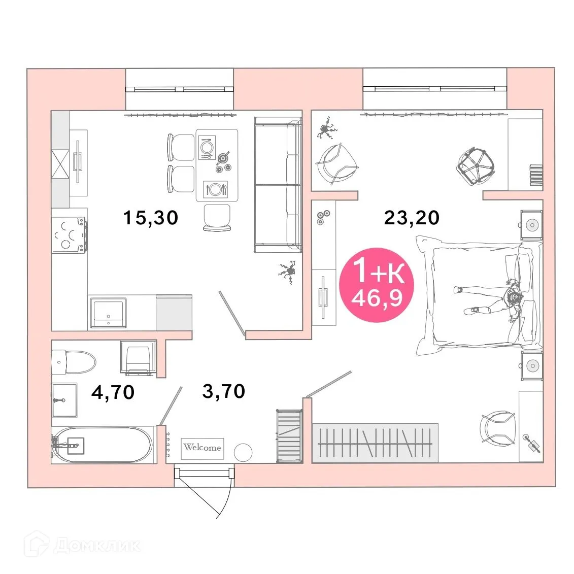 Фото квартиры в ЖК Ростоши Премьер