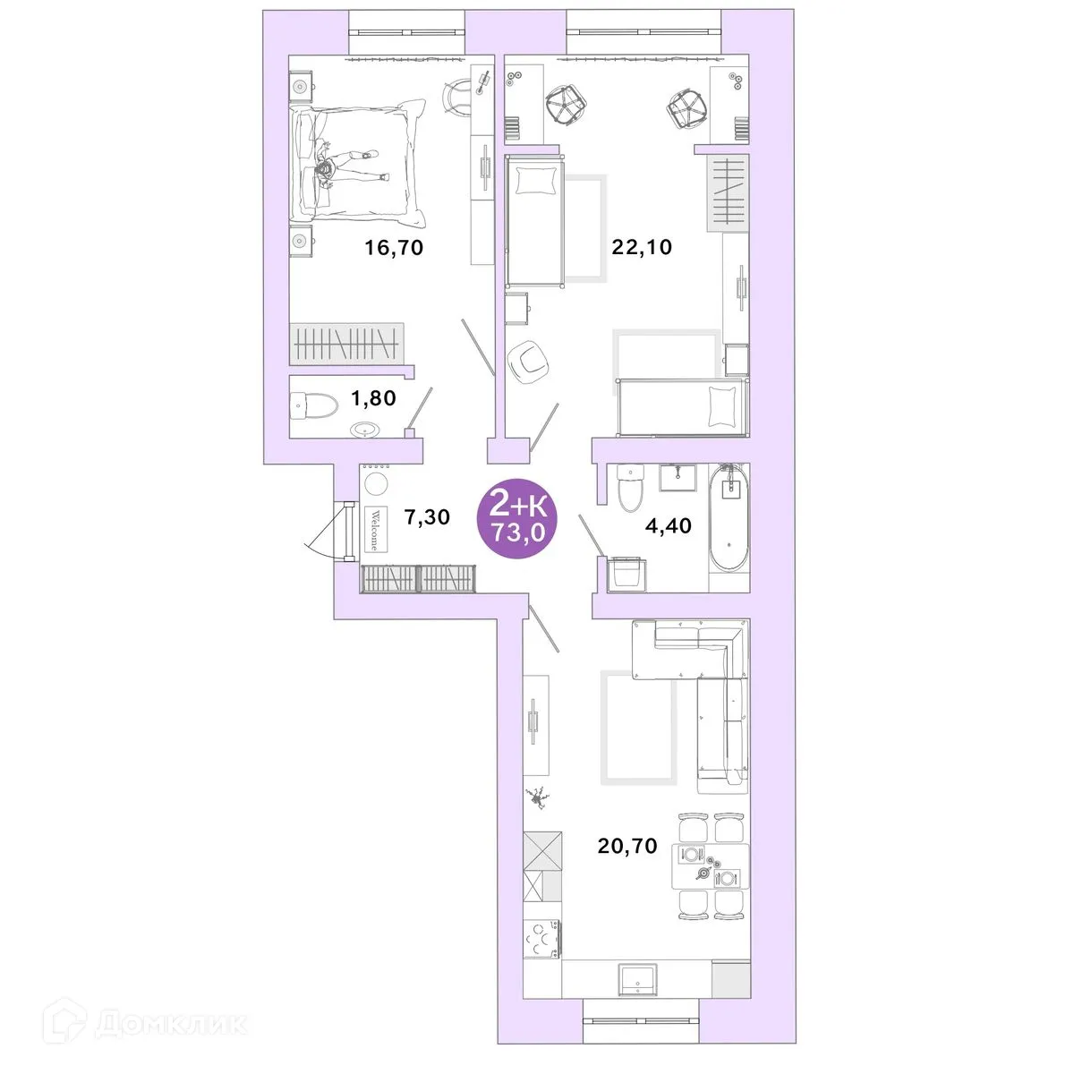Фото квартиры в ЖК Ростоши Премьер