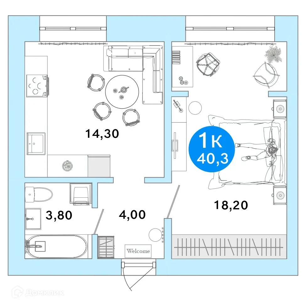 Фото квартиры в ЖК Ростоши Премьер
