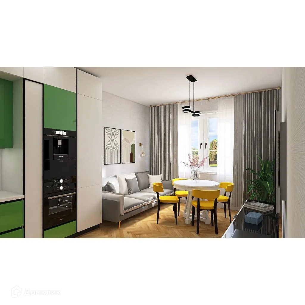 Планировка 2-комнатной квартиры 72.2 м² в ЖК Ростоши Премьер, г. Оренбург — фото 2