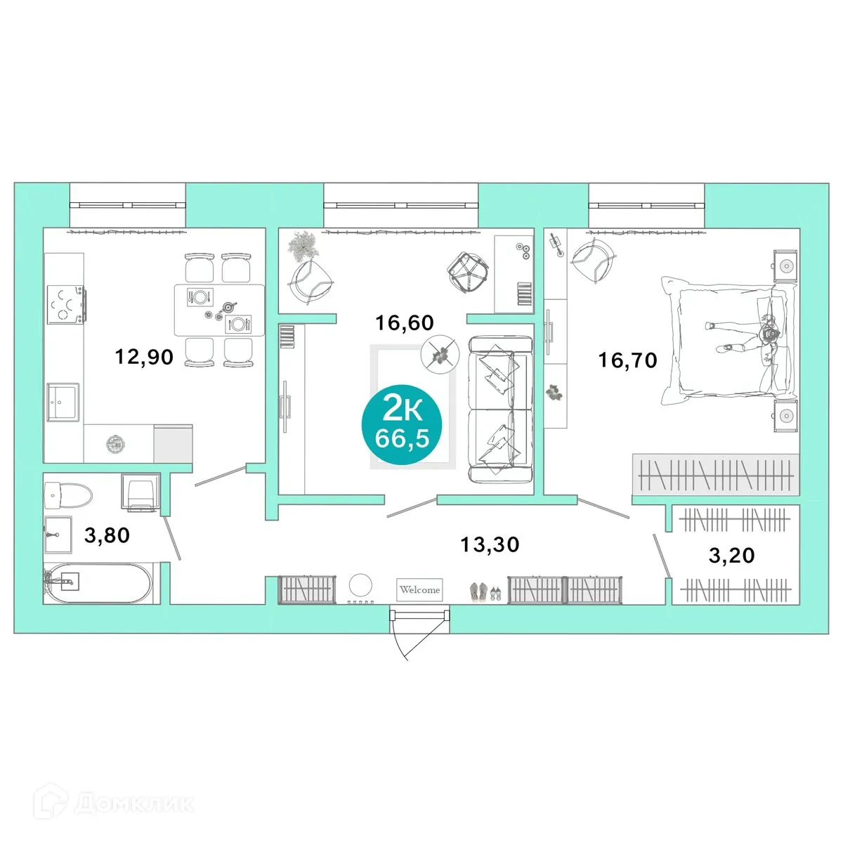 Фото квартиры в ЖК Ростоши Премьер