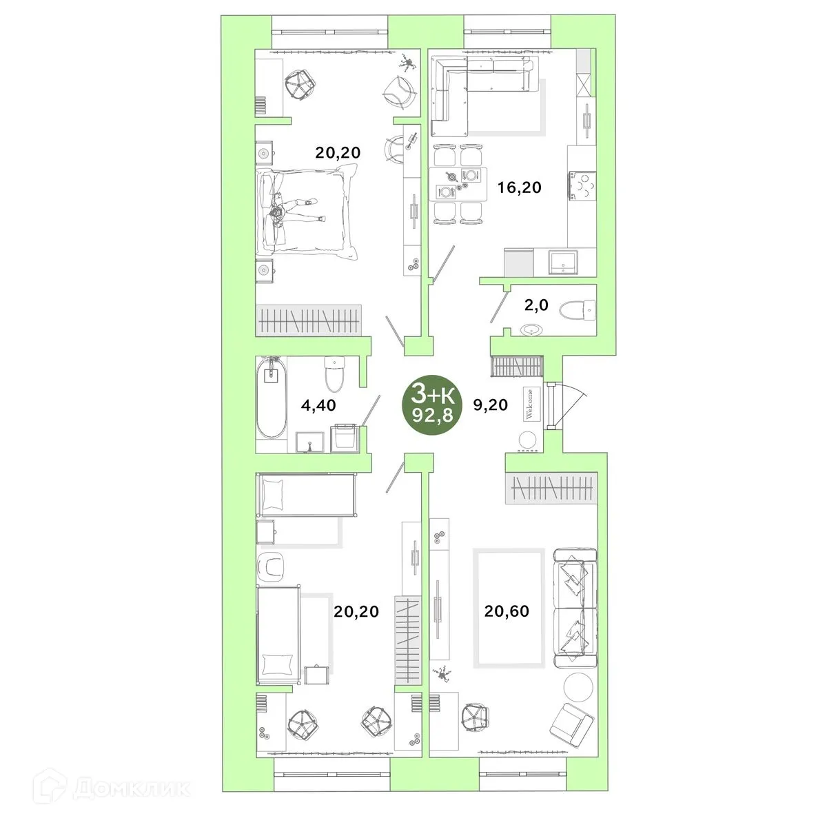 Фото квартиры в ЖК Ростоши Премьер