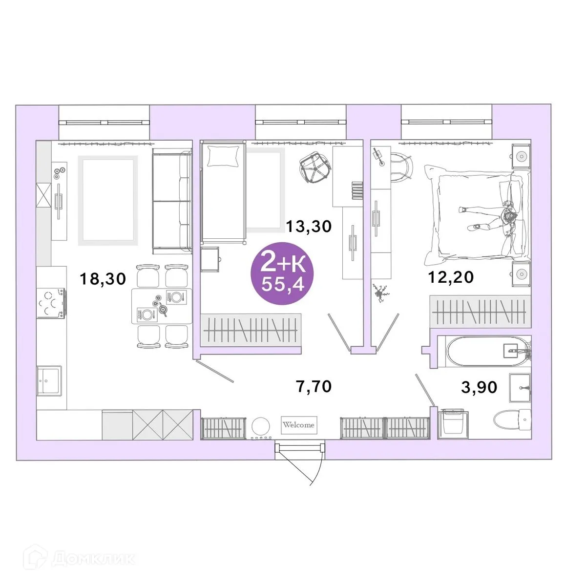 Фото квартиры в ЖК Ростоши Премьер
