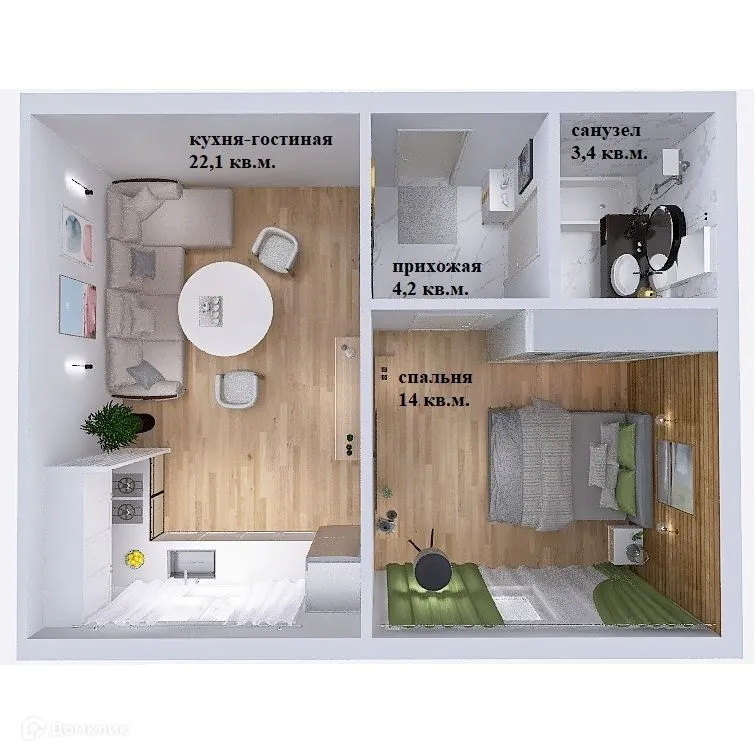 Фото квартиры в ЖК Ростоши Премьер