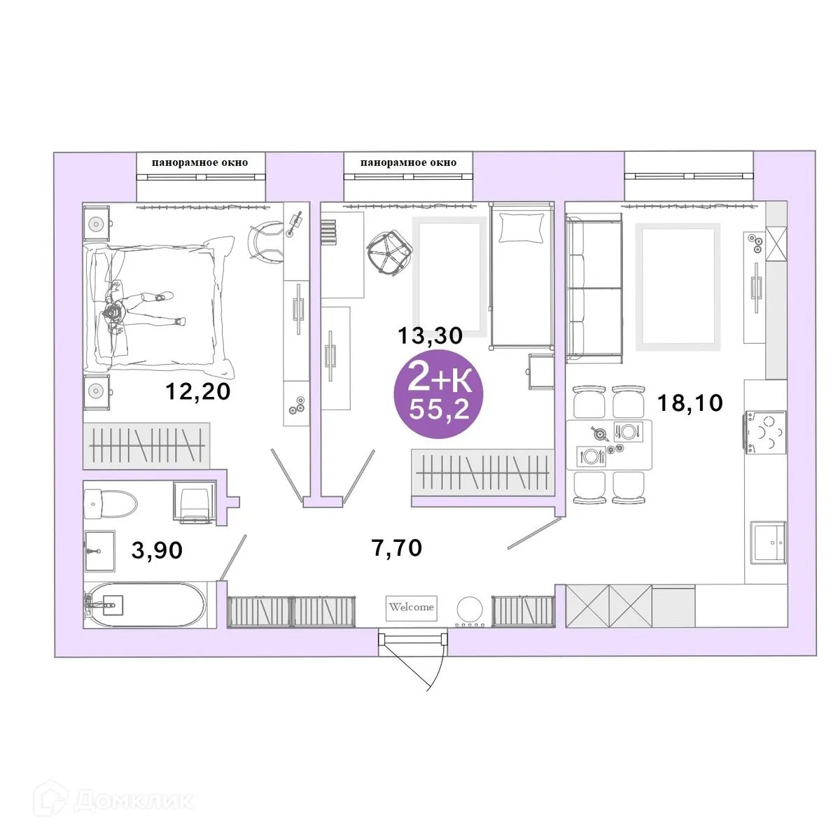 Фото квартиры в ЖК Ростоши Премьер