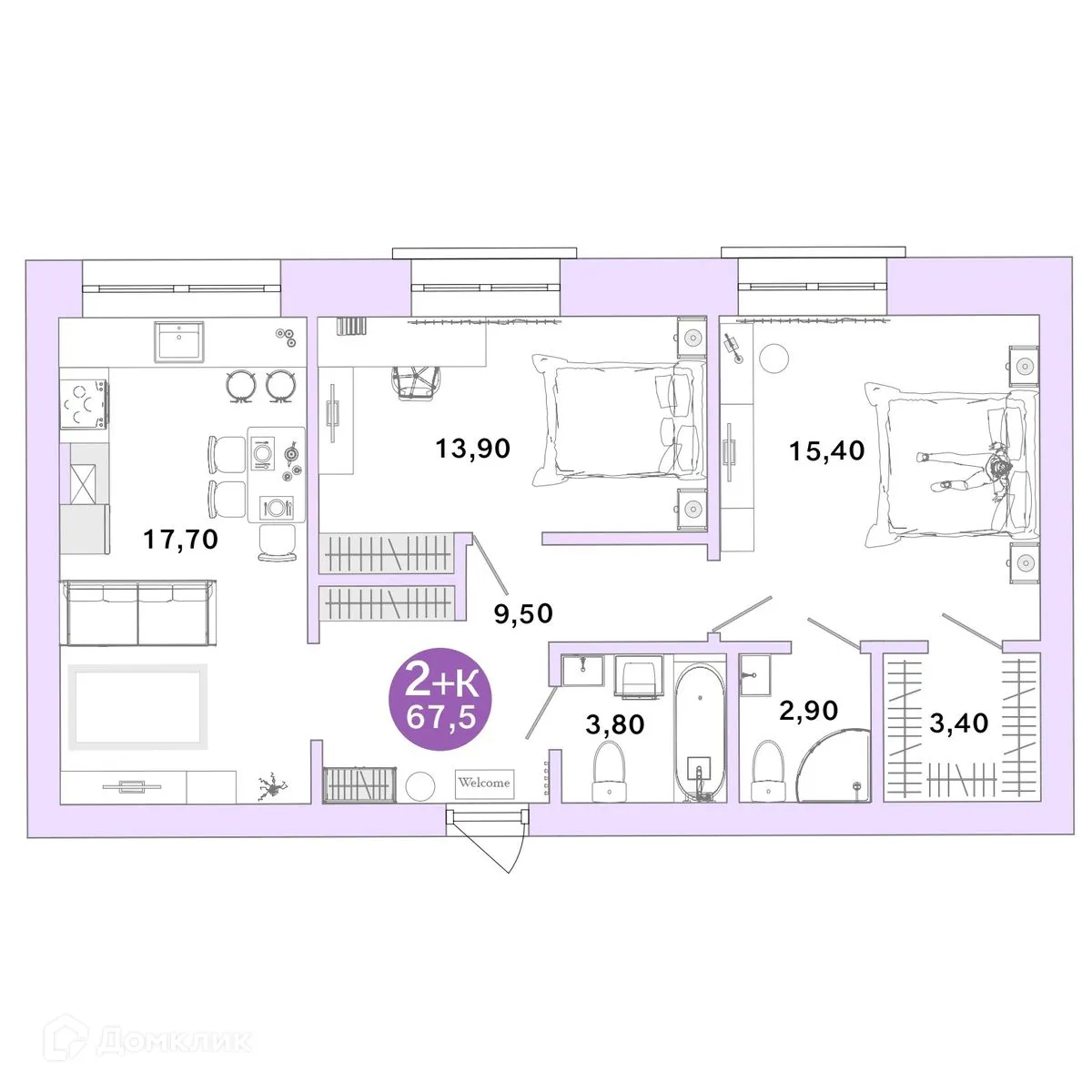 Фото квартиры в ЖК Ростоши Премьер