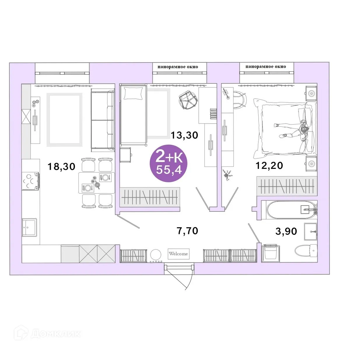 Фото квартиры в ЖК Ростоши Премьер