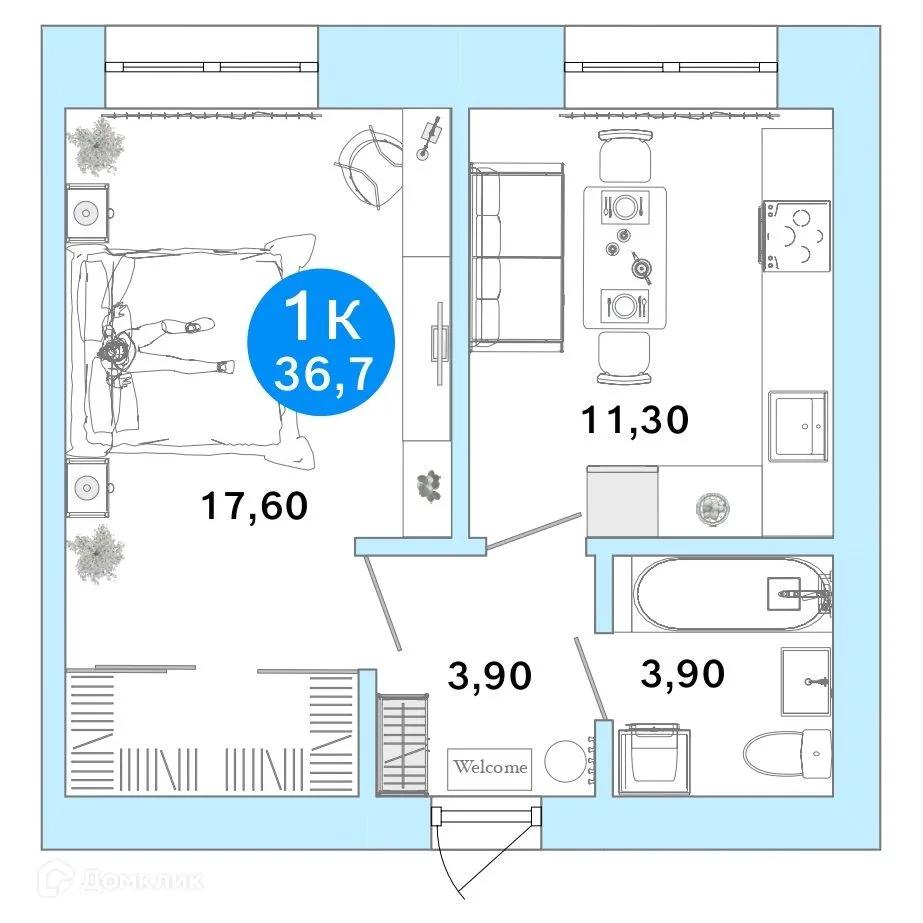 Фото квартиры в ЖК Ростоши Премьер