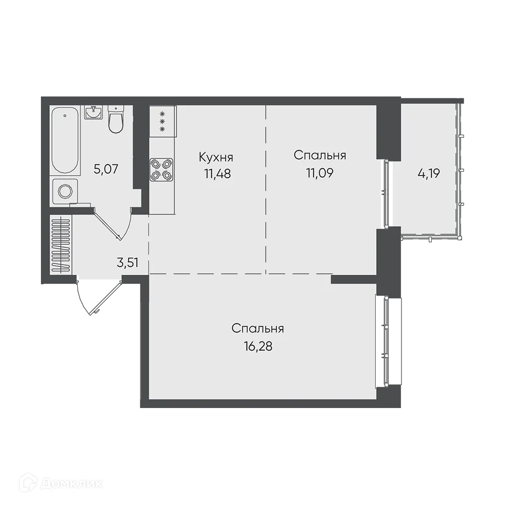 Фото квартиры в ЖК "Новые горизонты на Пушкина"