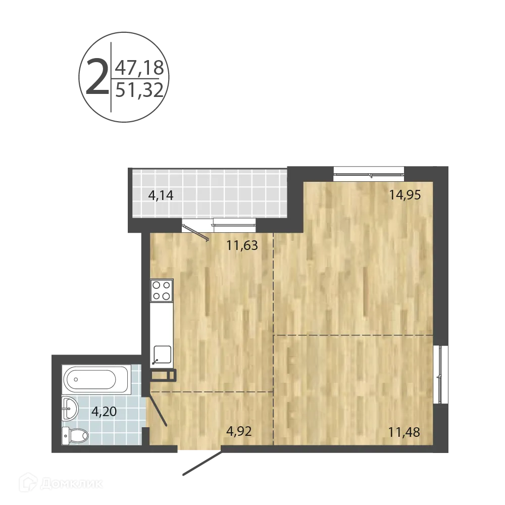 Фото квартиры в ЖК ЛЕРМОНТОВ ПАРК