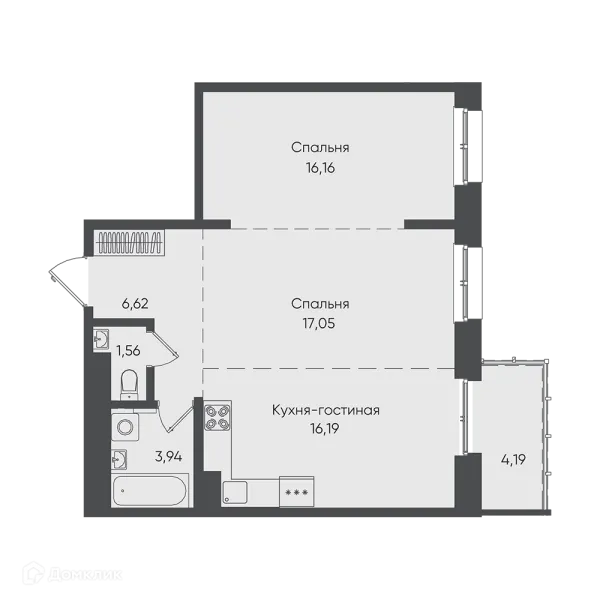 Квартира в ЖК "Новые горизонты на Пушкина"